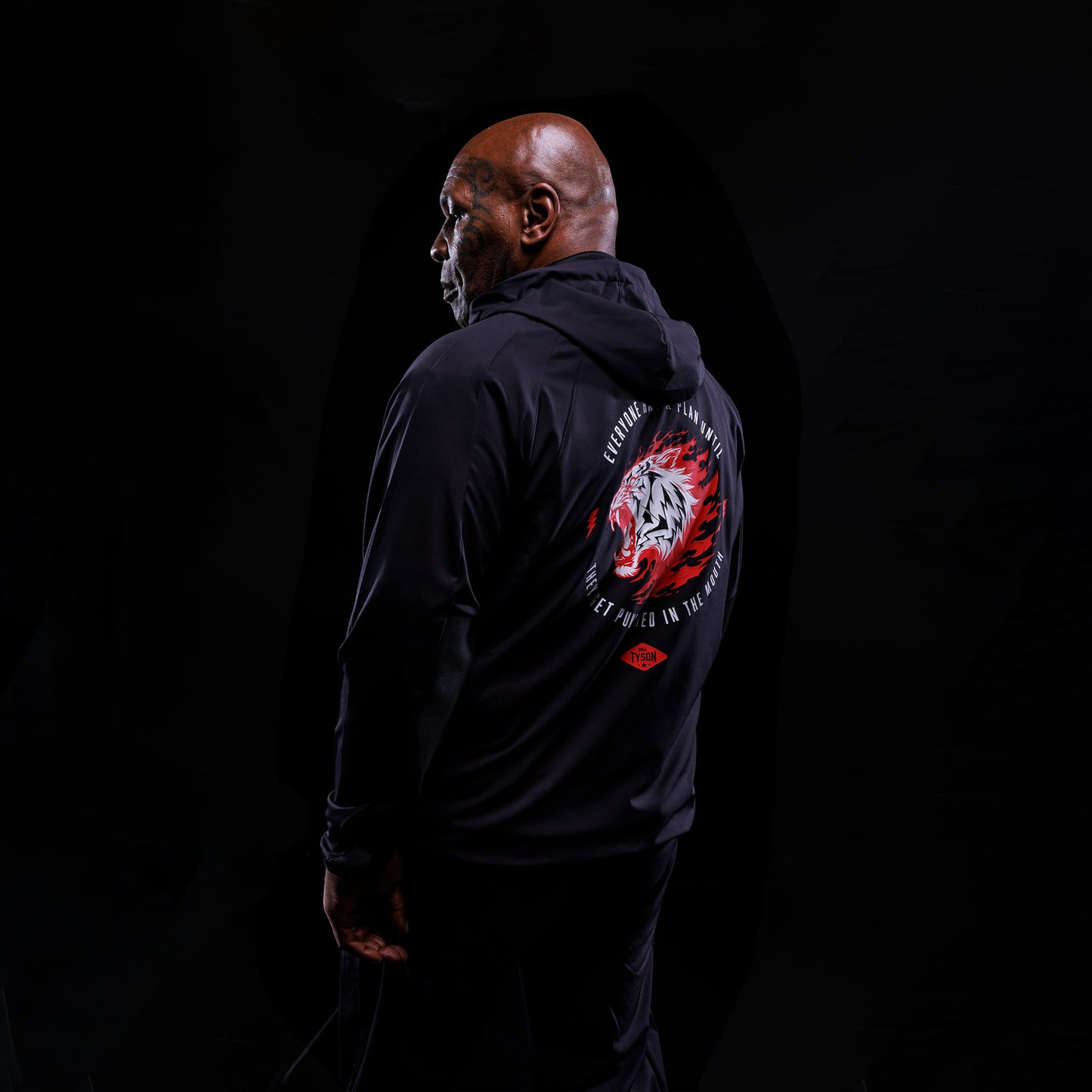 Venum x Mike Tyson Tiger Track Jacket - Diep Diep Zwart/Intens Rood