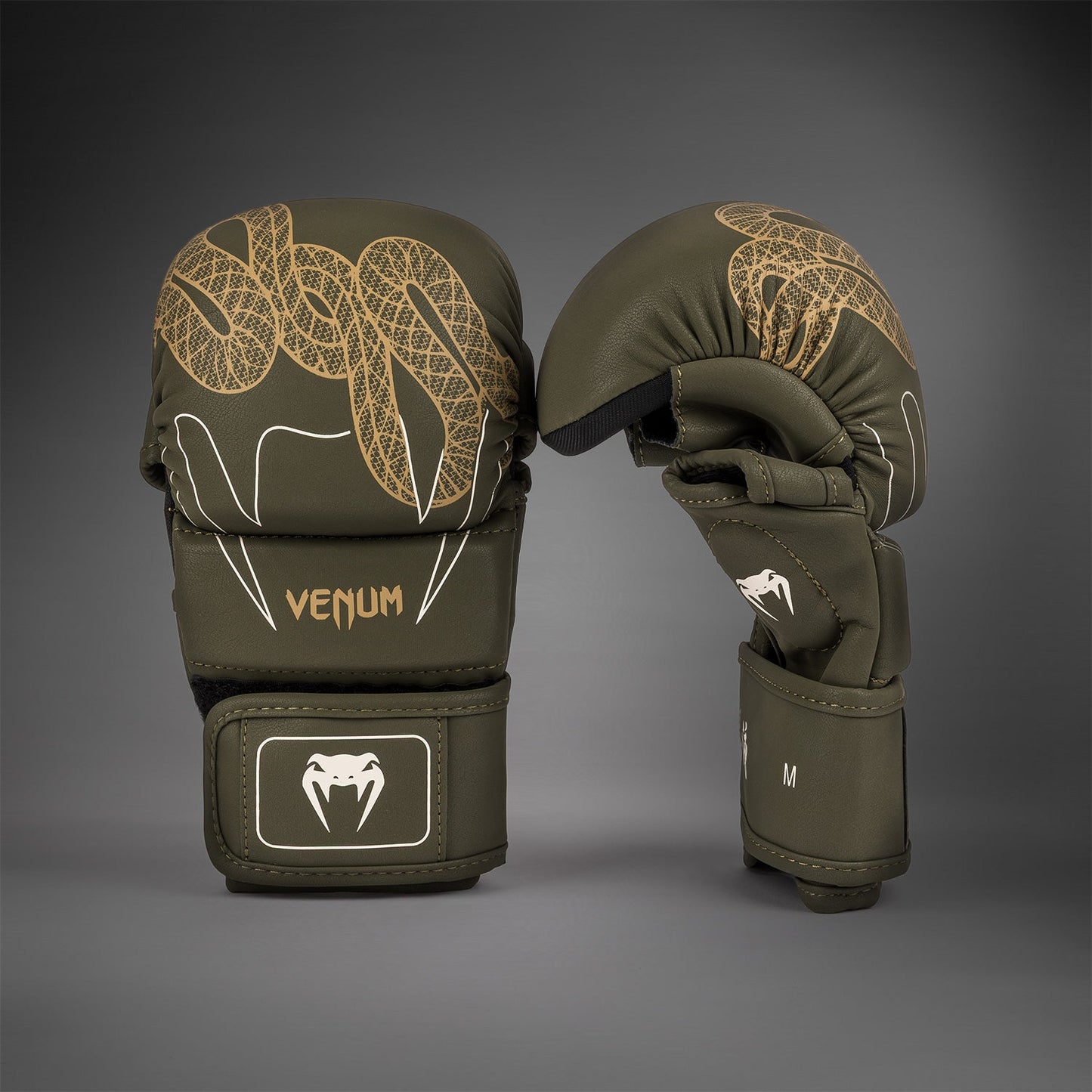 Venum Serpenti Sparringhandschoenen – Khaki/Bronze/Ivoor