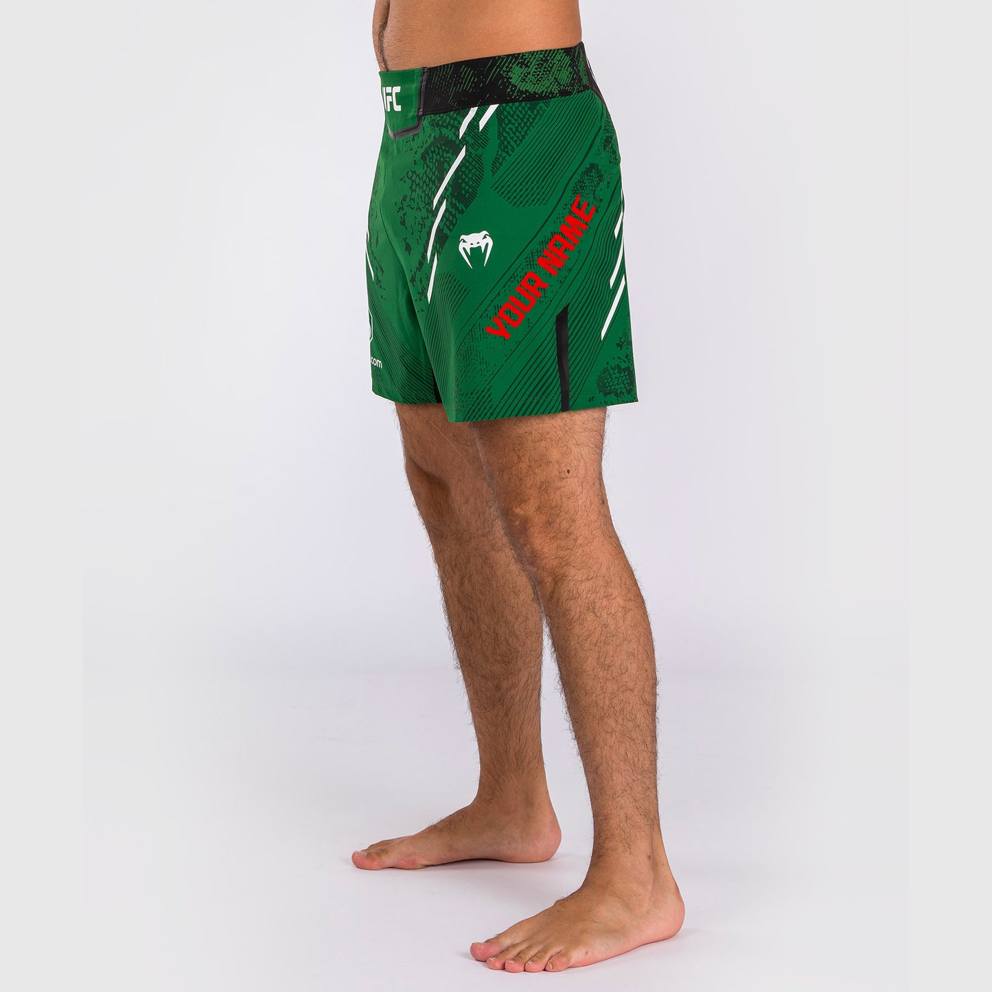 UFC Adrenaline by Venum Gepersonaliseerd Authentic Fight Night Heren Kort Gevecht - Korte Pasvorm - Groen
