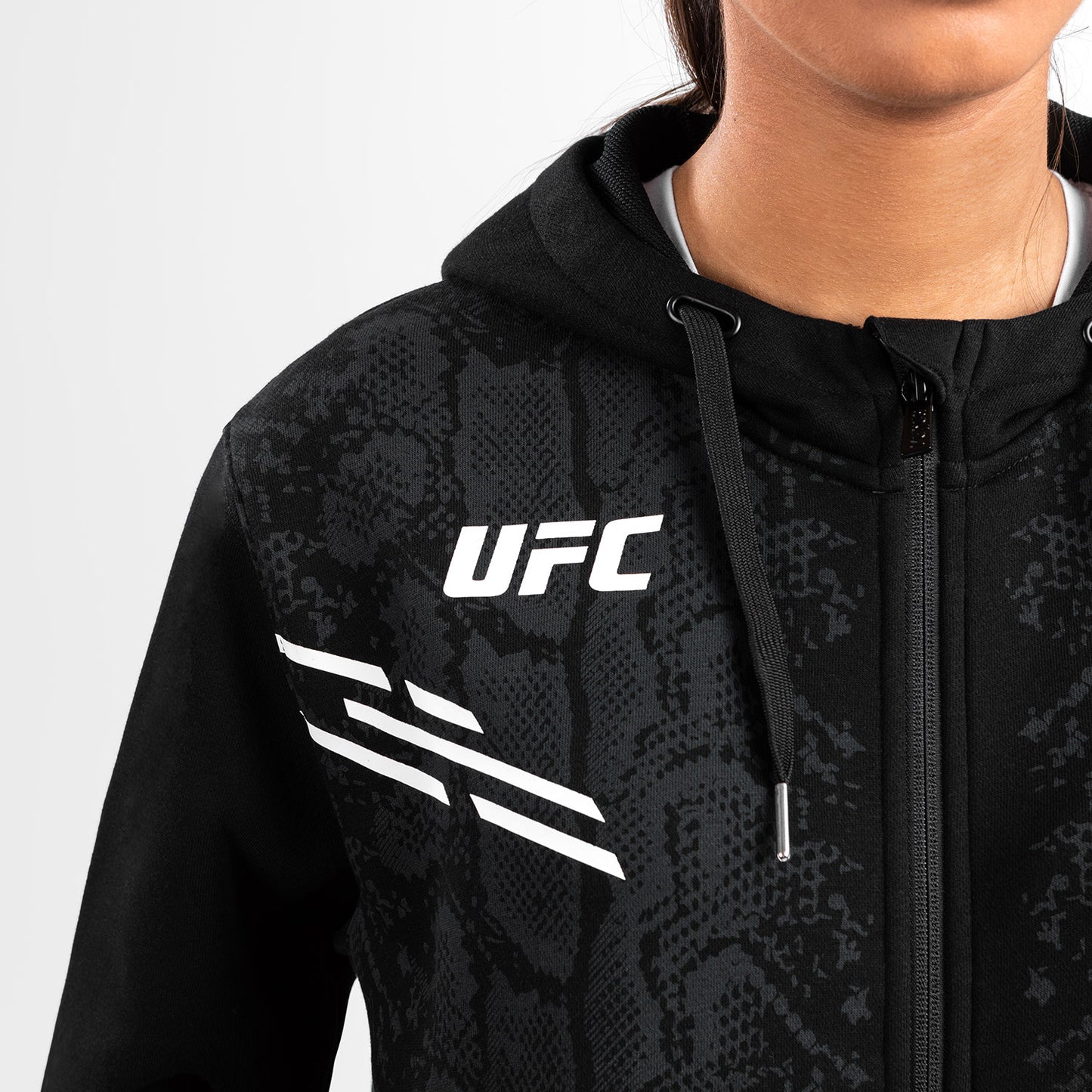 UFC Adrenaline by Venum Replica Hoodie met rits voor Dames - Zwart