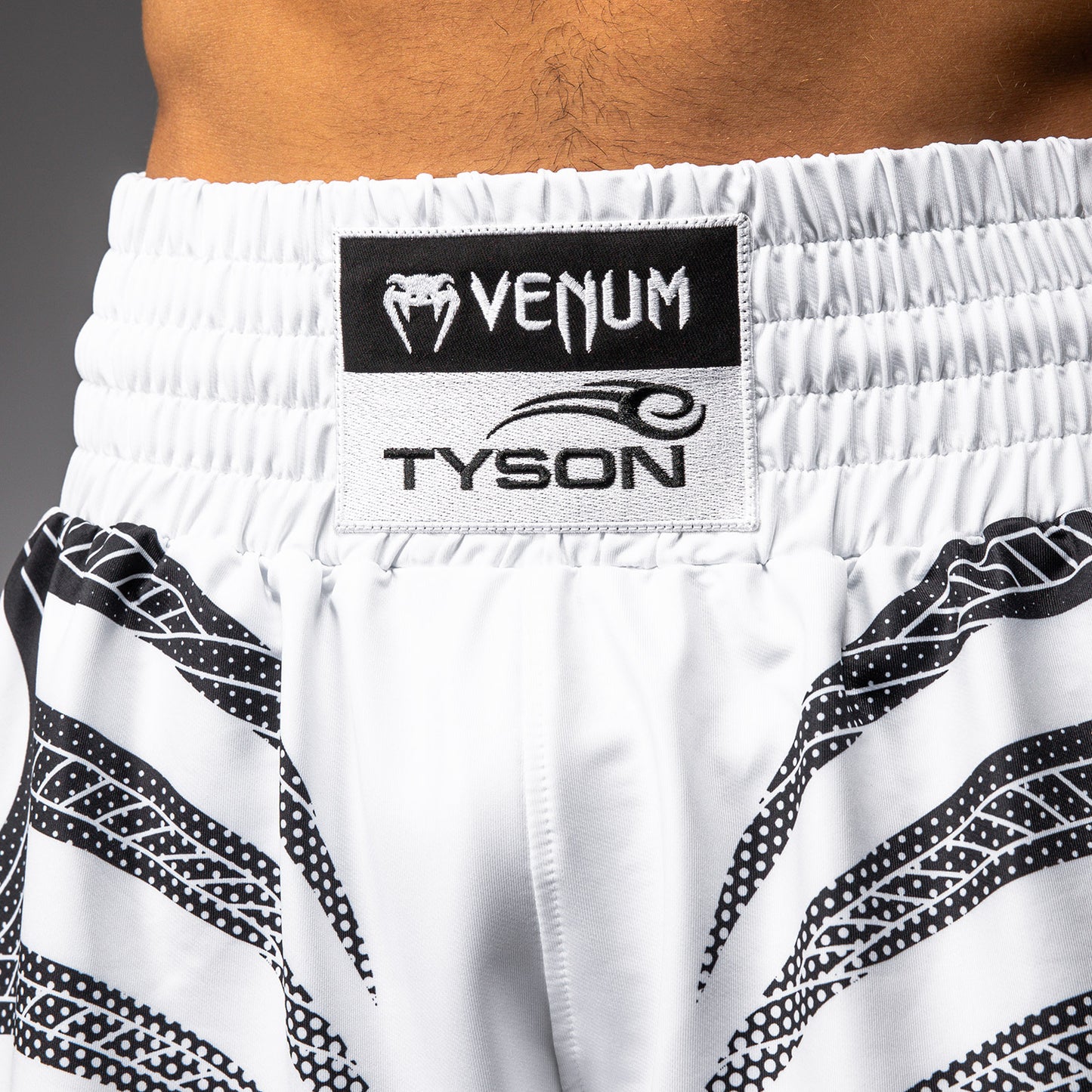 Venum x Mike Tyson Tiger Boksshorts - Optisch Wit/Diep Zwart