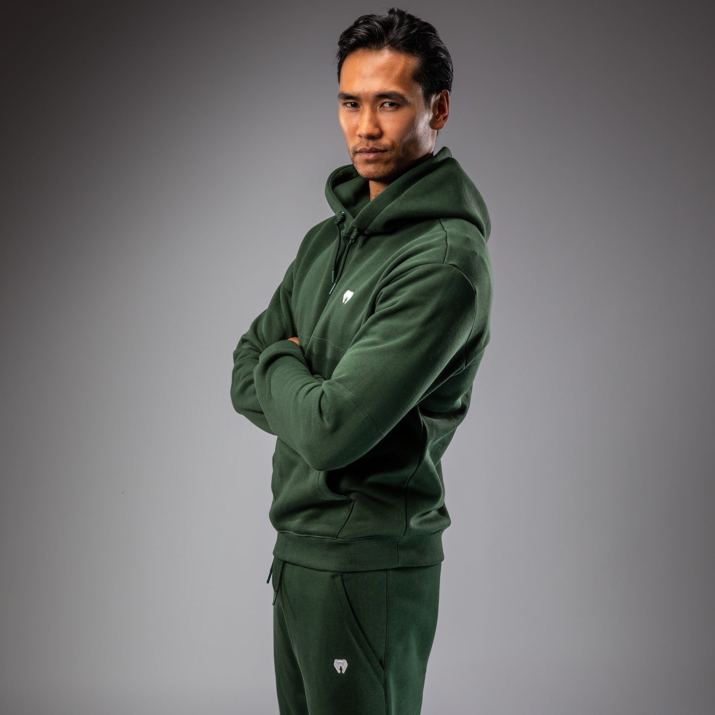 Venum Silent Power Hoodie - Bosgroen