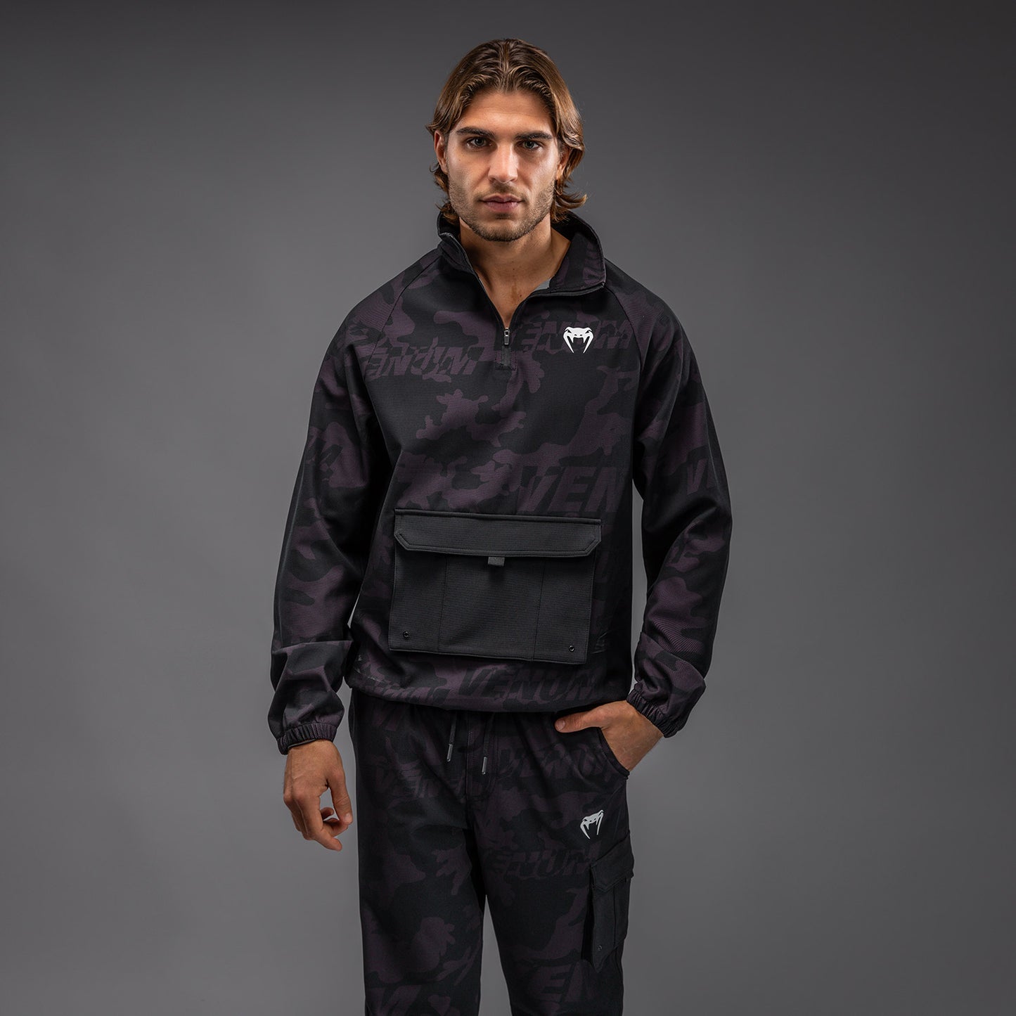 Venum Trooper Heren Trainingsjack - Zwart/Paarse