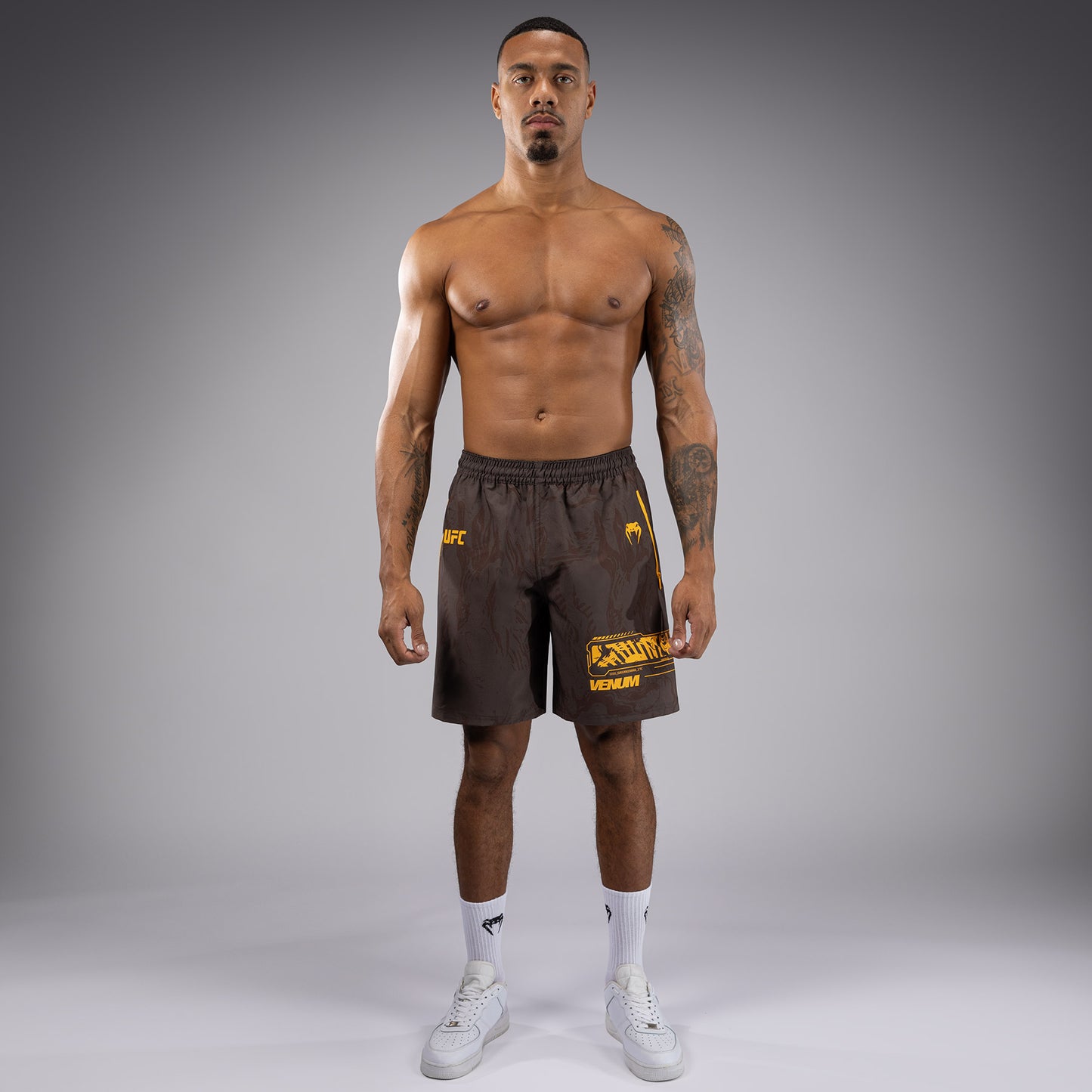 UFC Fusion by Venum Fight Week Performance Shorts voor Heren - Earthen Brown