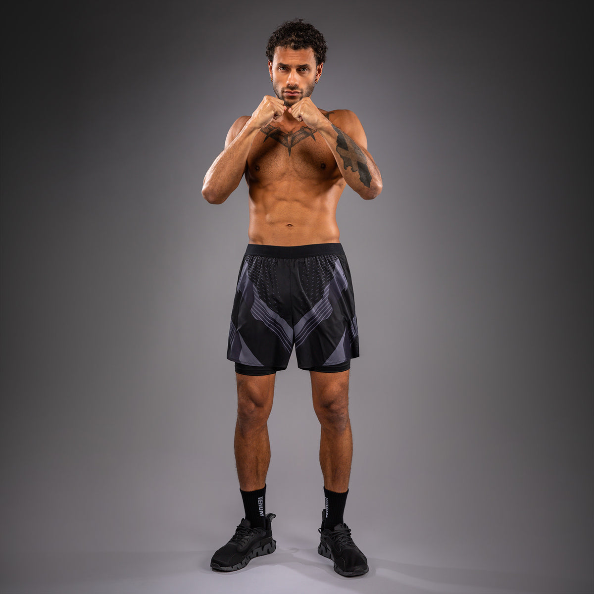 Venum No-Gi 6.0 Trainingsshorts - Zwart/Grijs