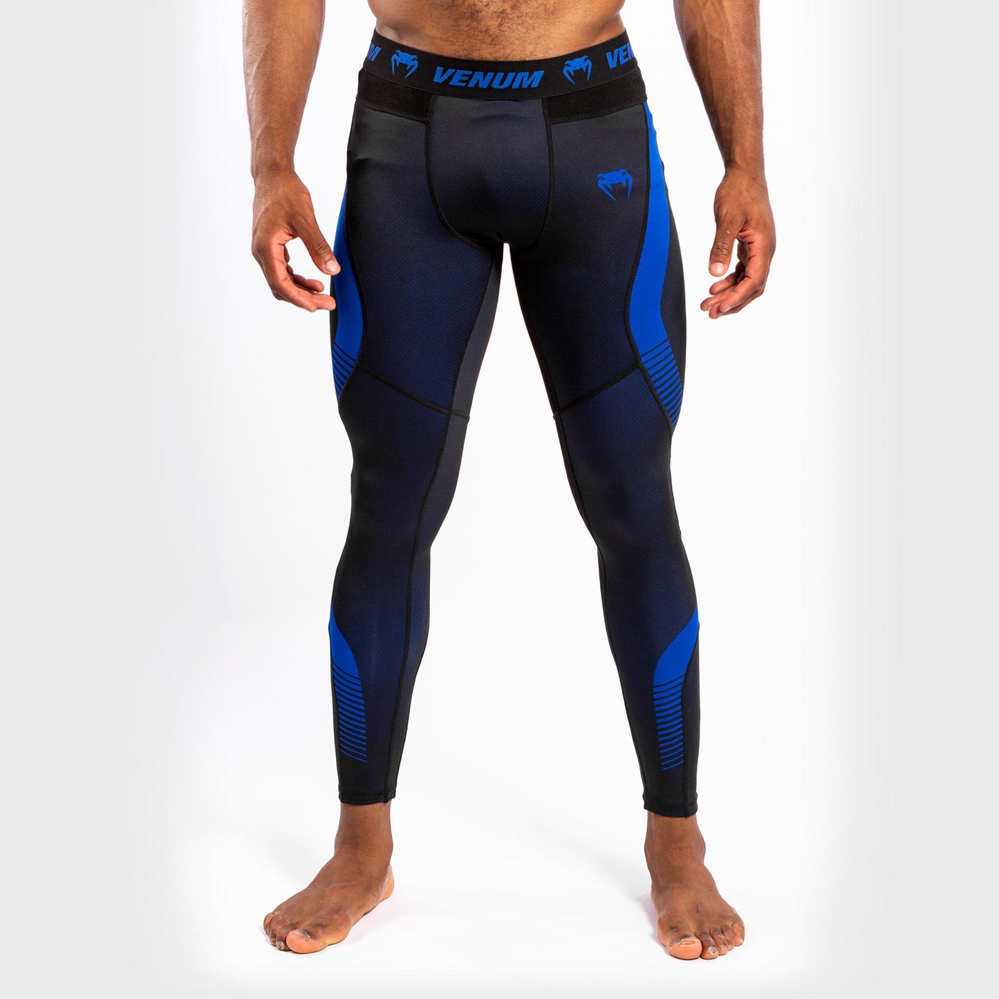 Venum No Gi 3.0 compressie-broek - Zwart/Blauw