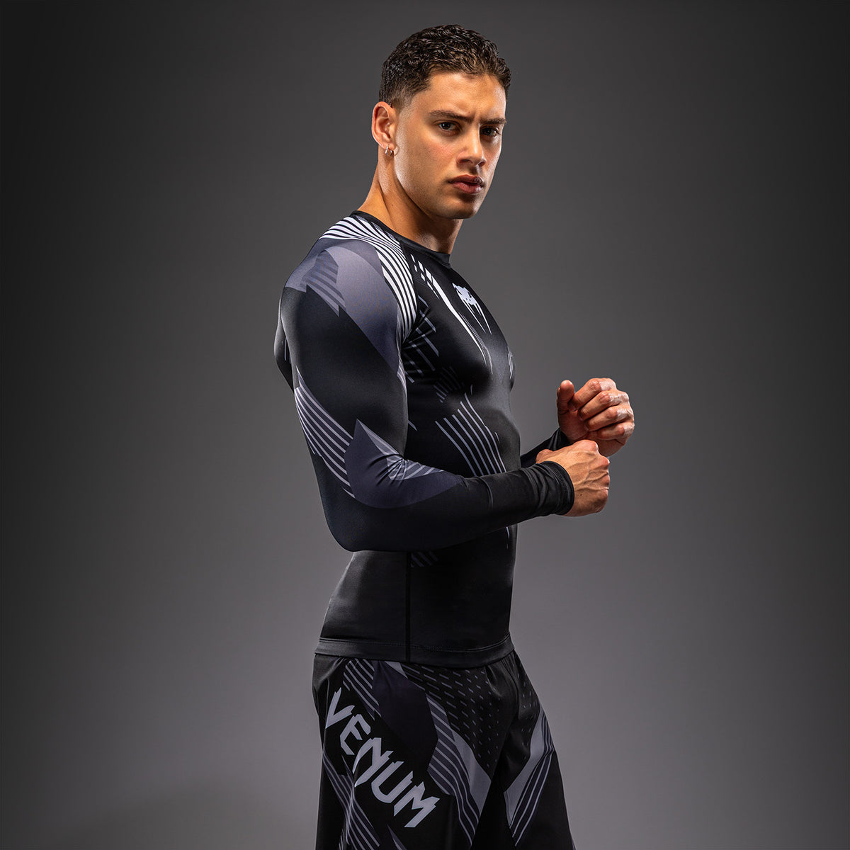 Venum No-Gi 6.0 Rashguard met lange mouwen - Zwart/Wit