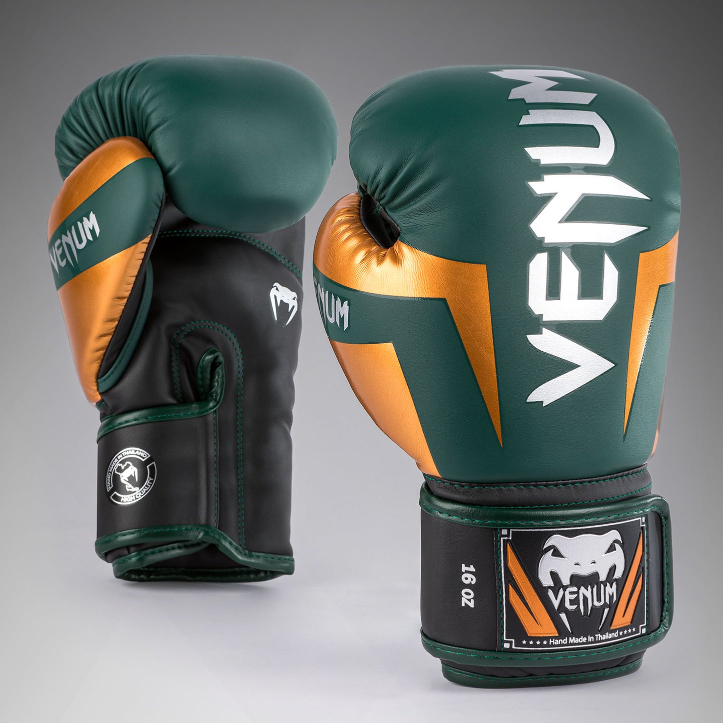 Venum Elite Bokshandschoenen - Groen/Brons/Zilver