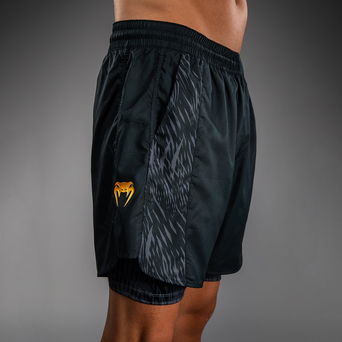 Venum x Chimaev Training Shorts - Zwart/Grijs