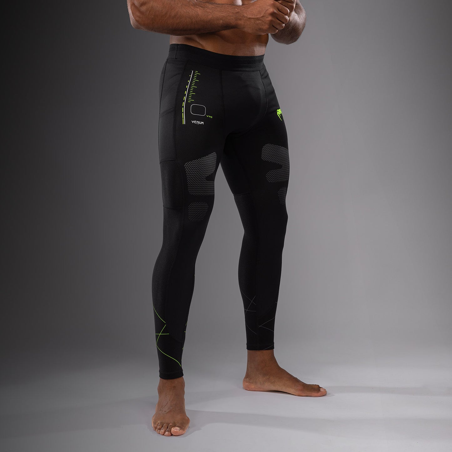Venum Training Camp 4.0 Spats - Zwart/Neon Groen