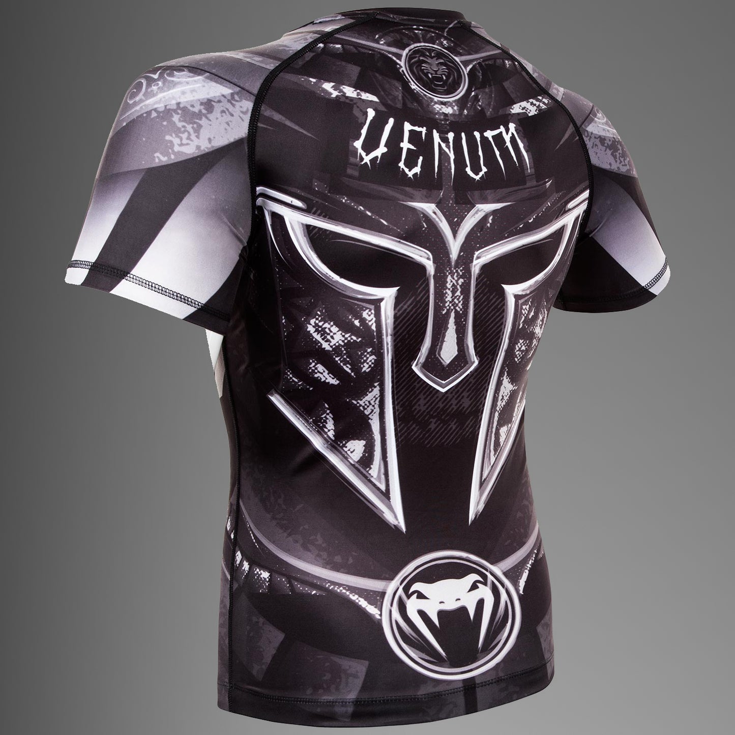 Venum Gladiator 3.0 Rashguard - zwart/wit - korte mouwen