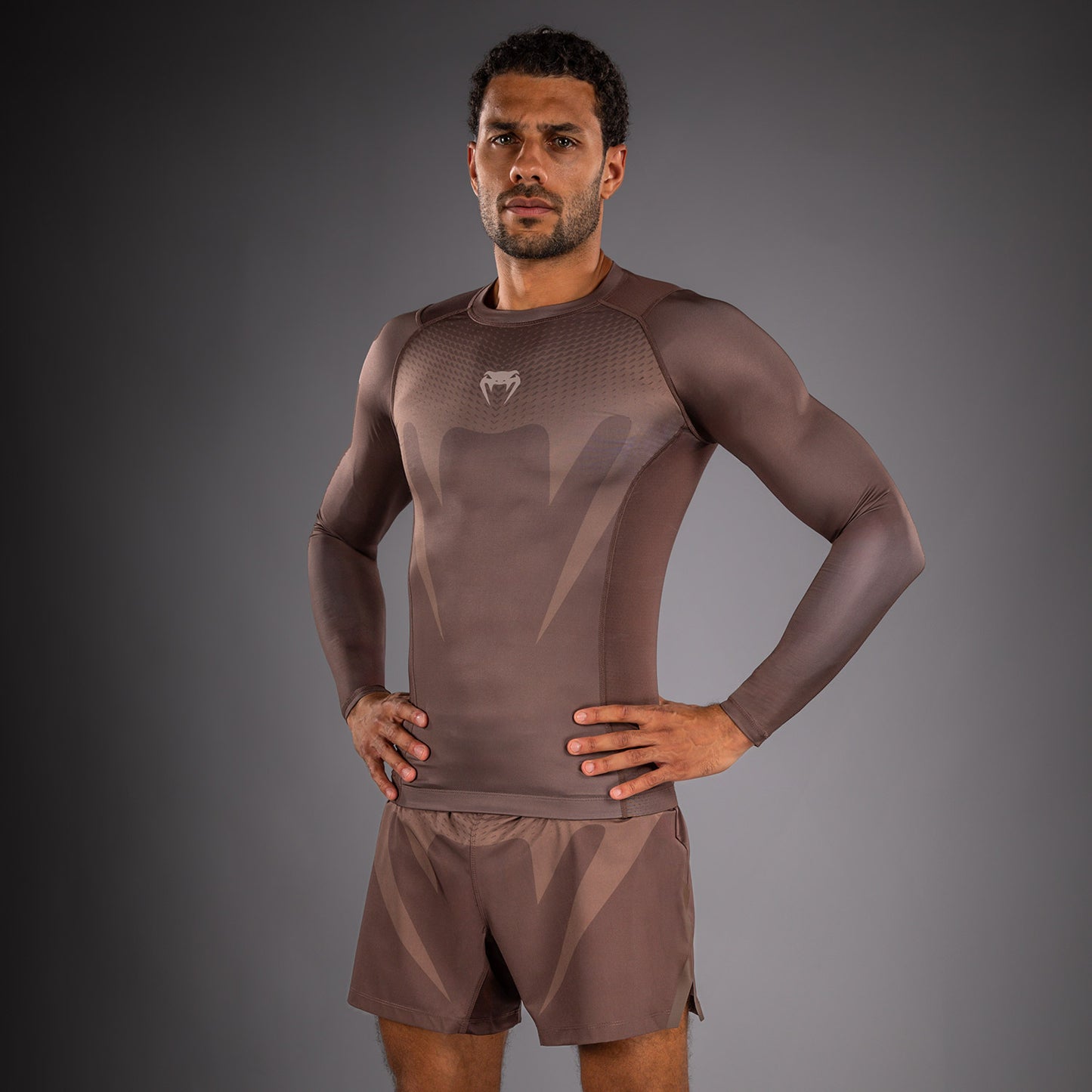 Venum No Gi Rashguards - Chocoladebruin