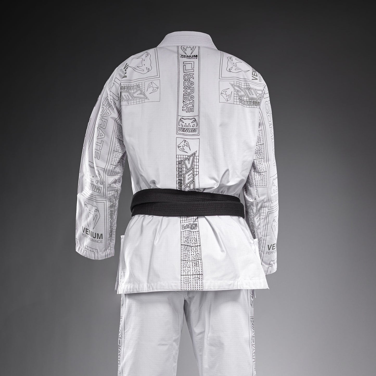 Karate Combat by Venum BJJ Gi – Wit/Grijs