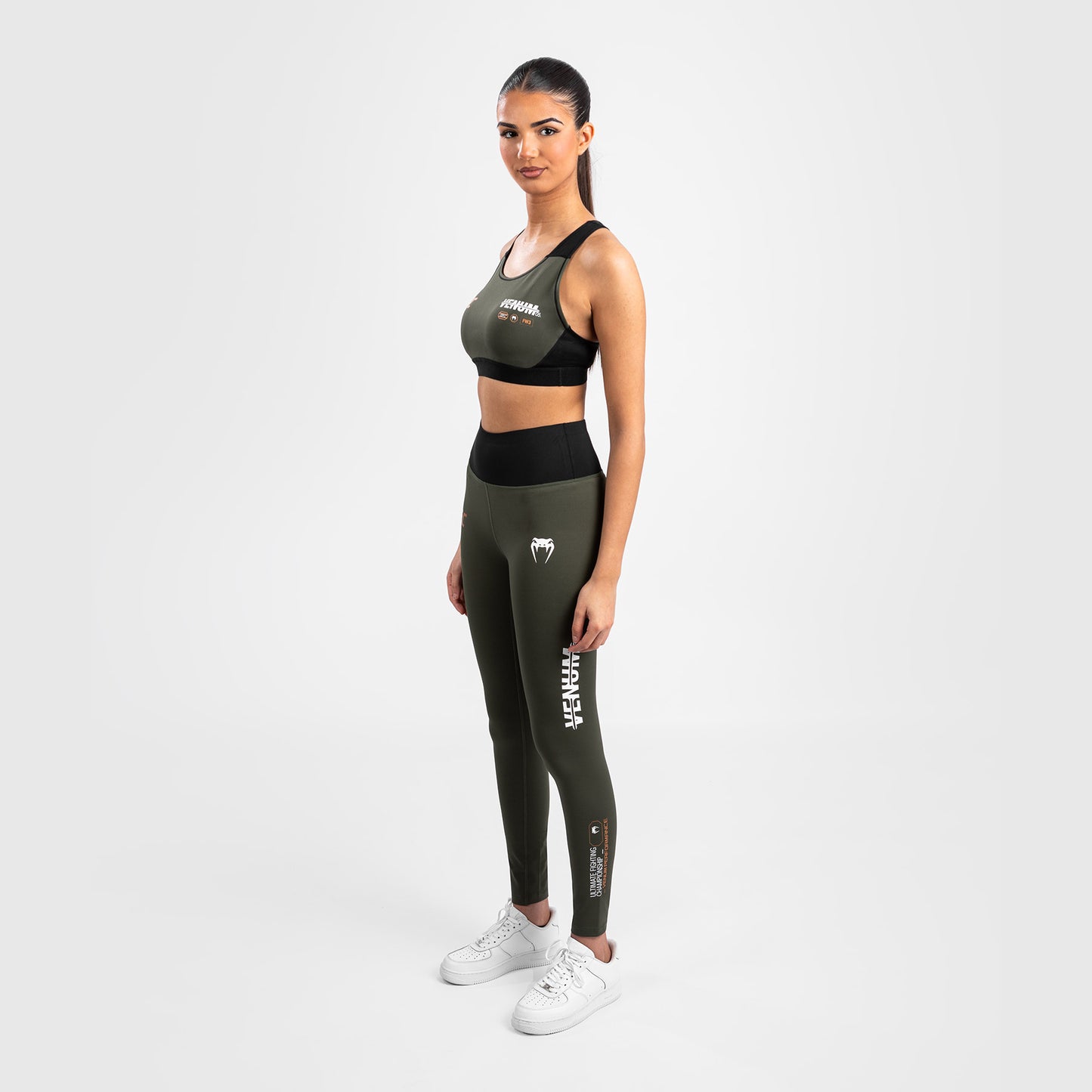 UFC Adrenaline by Venum Fight Week Dames Performance Tight - Kaki/Brons