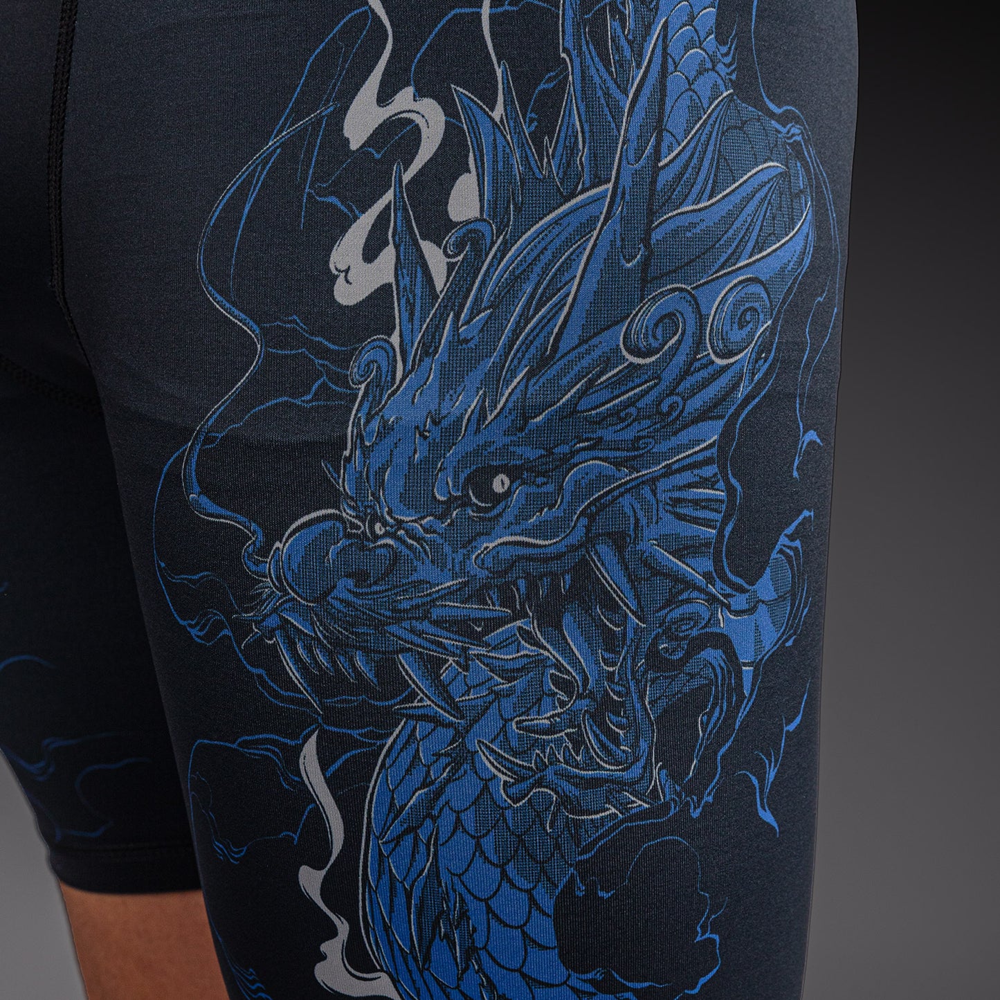 Venum Thunder Dragon Compressieshort – Zwart/Koningsblauw