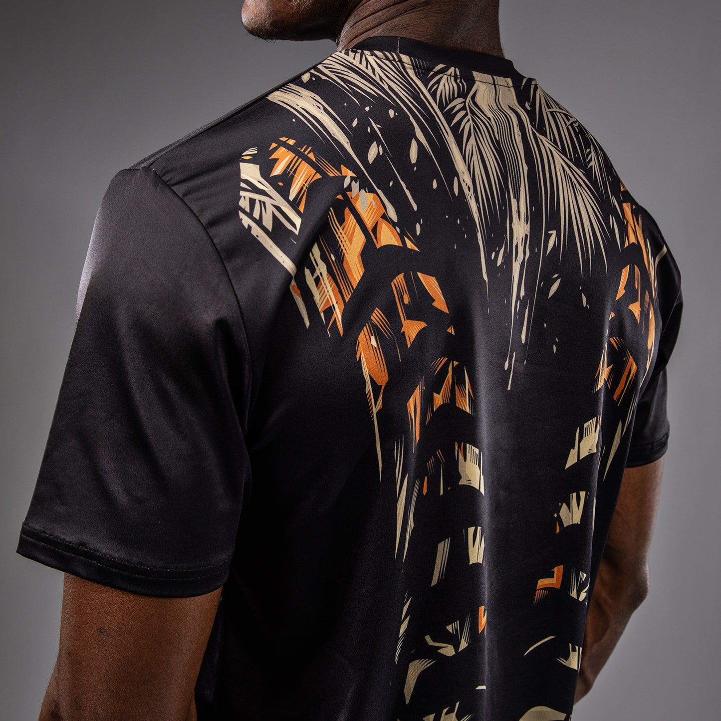 Venum Tiger Dry Tech T-Shirt Heren - Zwart / Neon Oranje