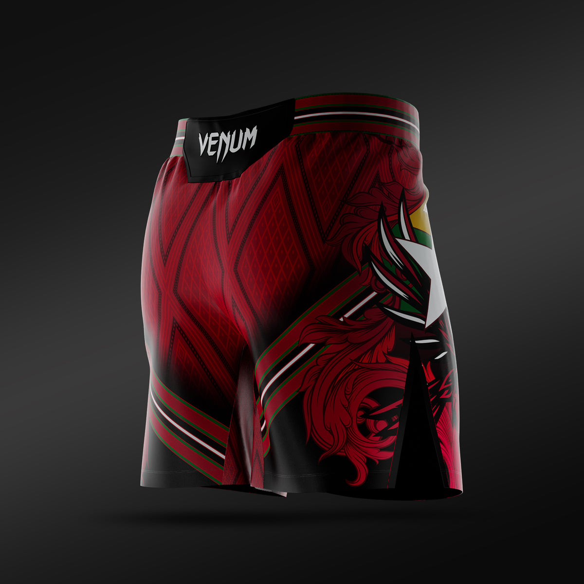 UFC Adrenaline Unrivaled by Venum Fightshort voor heren korte pasvorm Josh Van - Rood