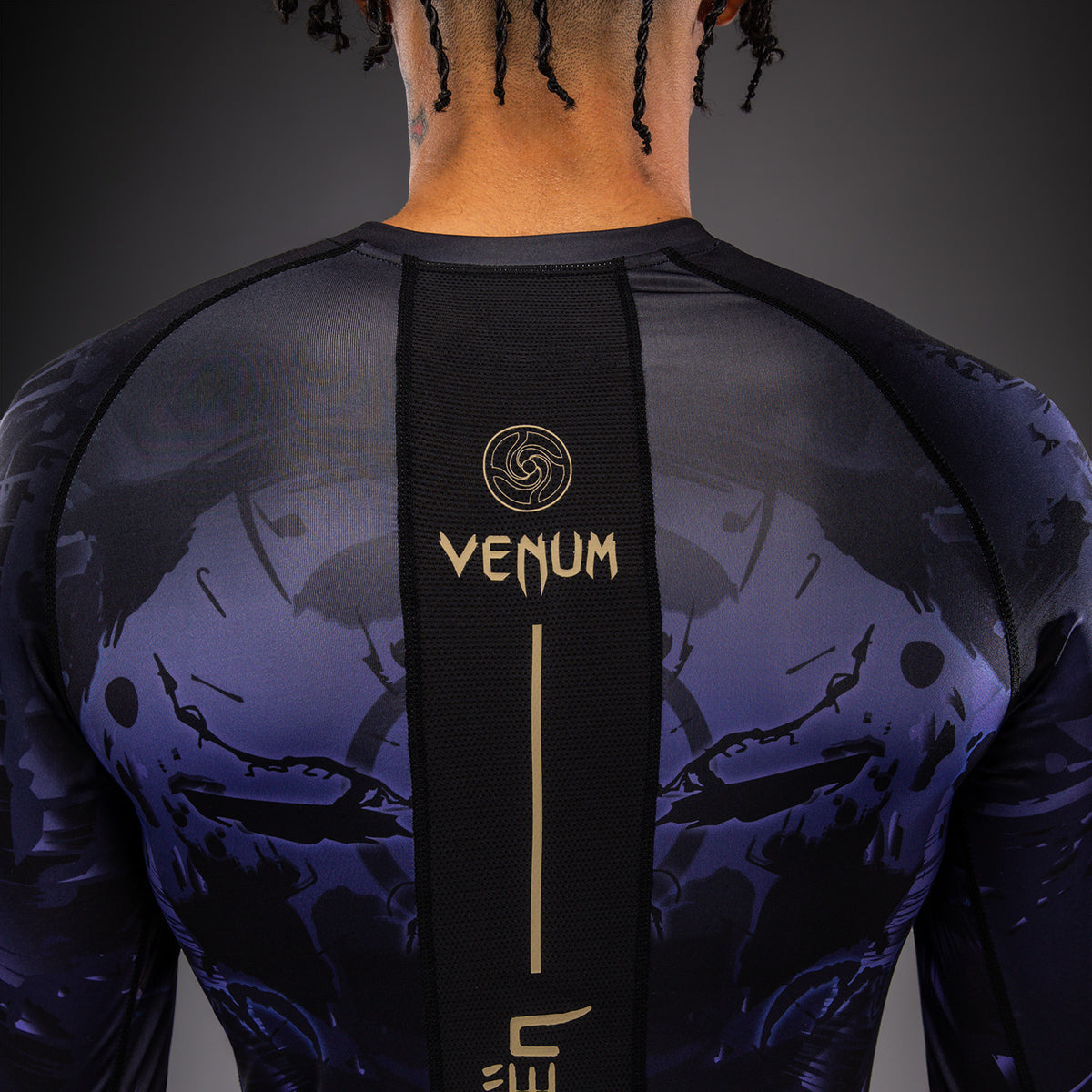 Jujutsu Kaisen x Venum Gojo Rashguard met lange mouwen – Paars