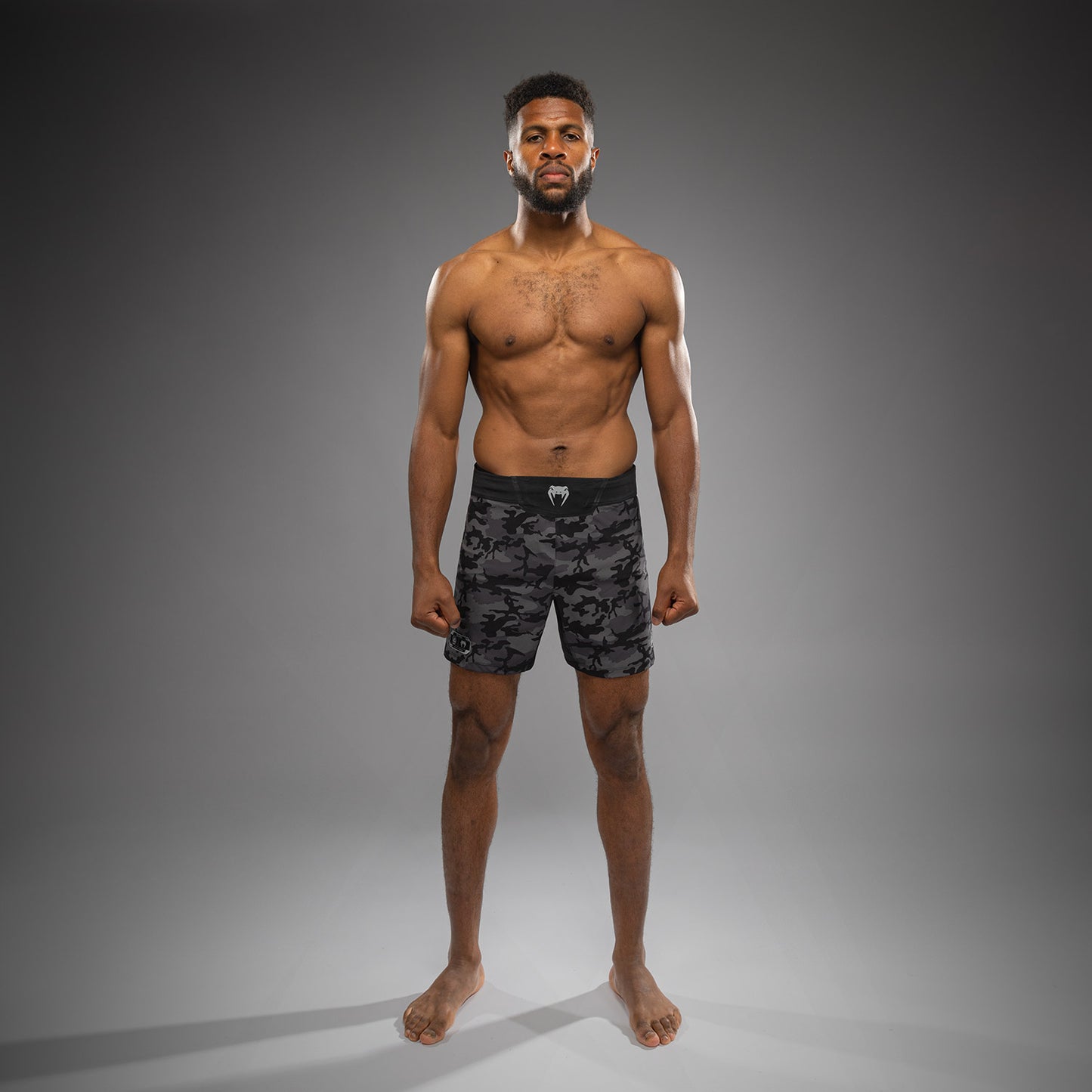 Venum x Polaris Fight Shorts - Zwart/Storm Grijs