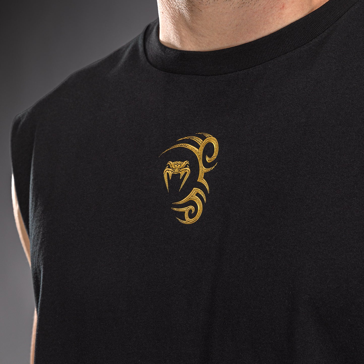 Venum x Mike Tyson Tiger Mouwloos T-shirt - Zwart/Goud