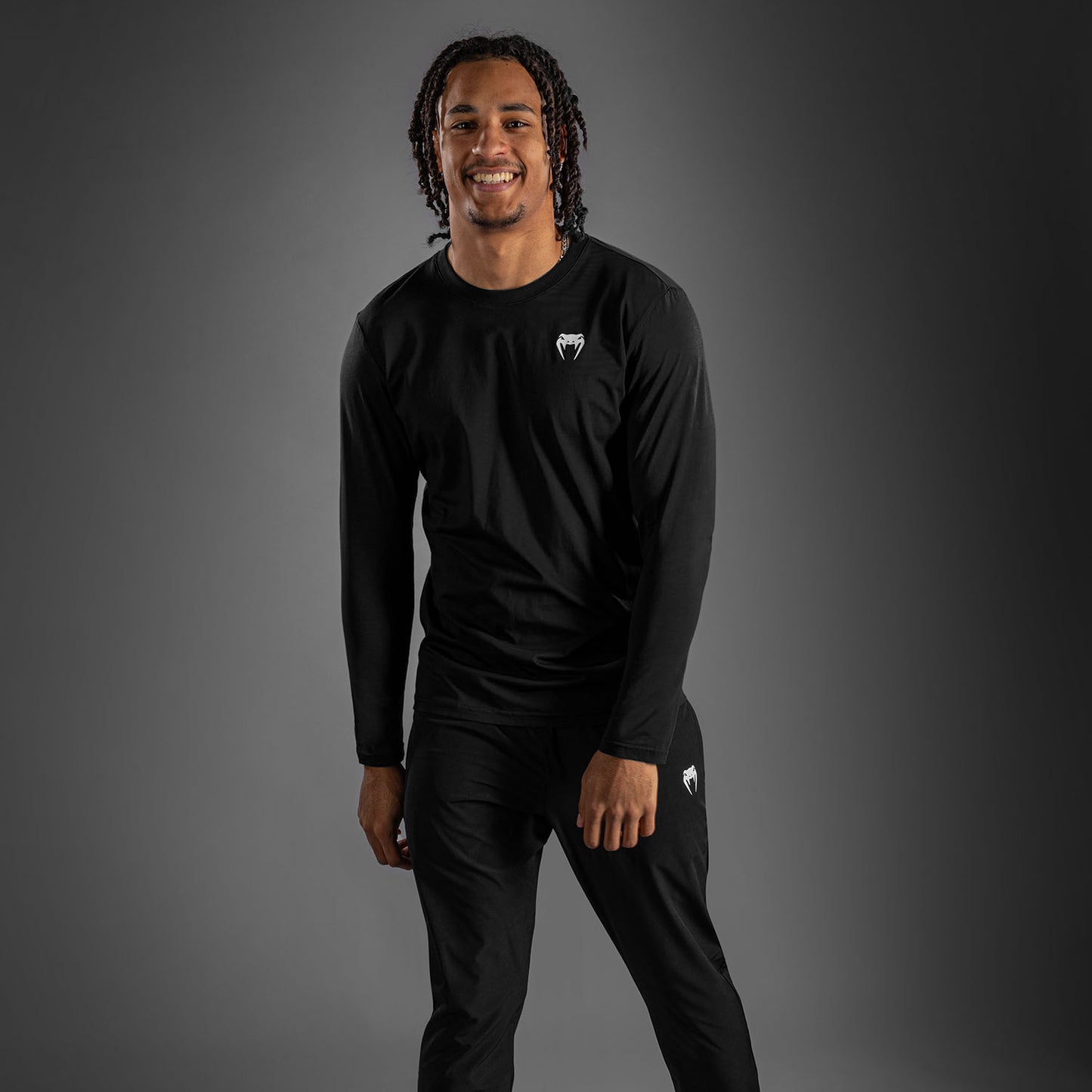 Venum Lineup T-shirt met lange mouwen - Zwart/Wit