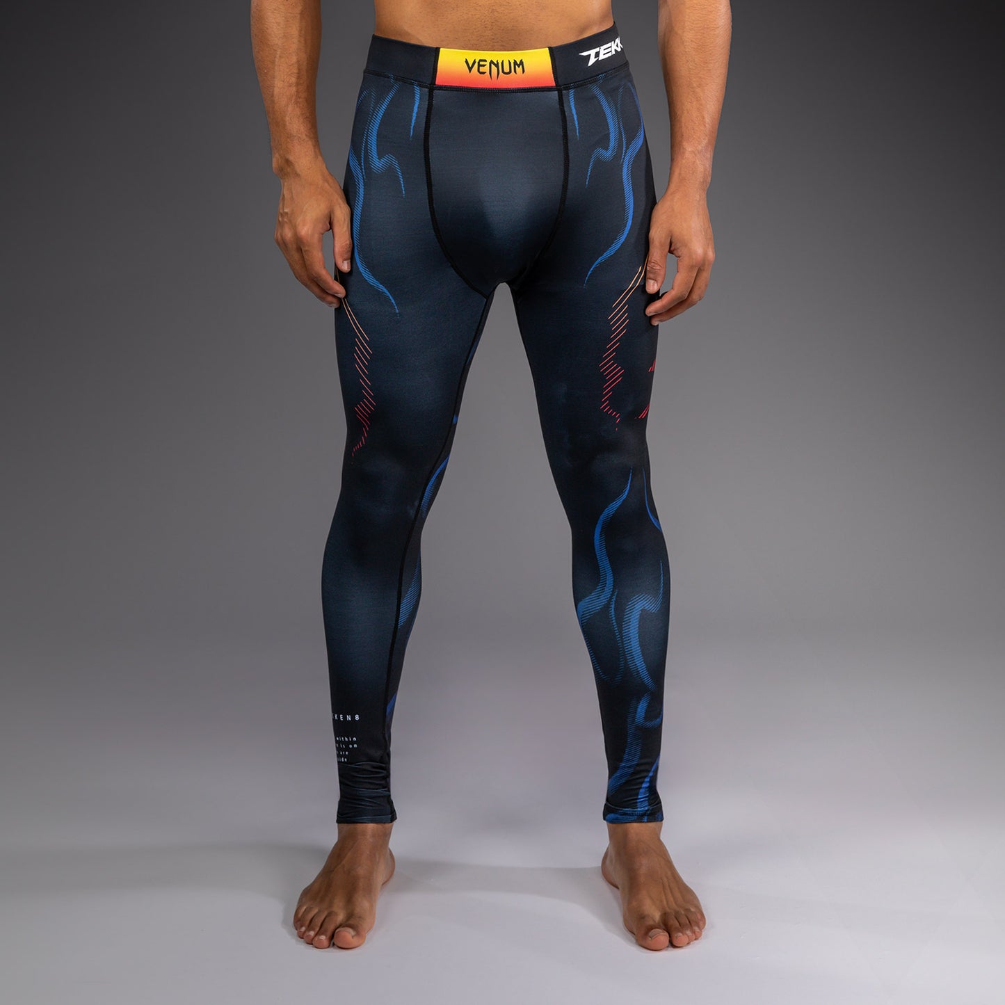 Venum x TEKKEN 8 Spats - Yoshimitsu - Zwart/Oranje