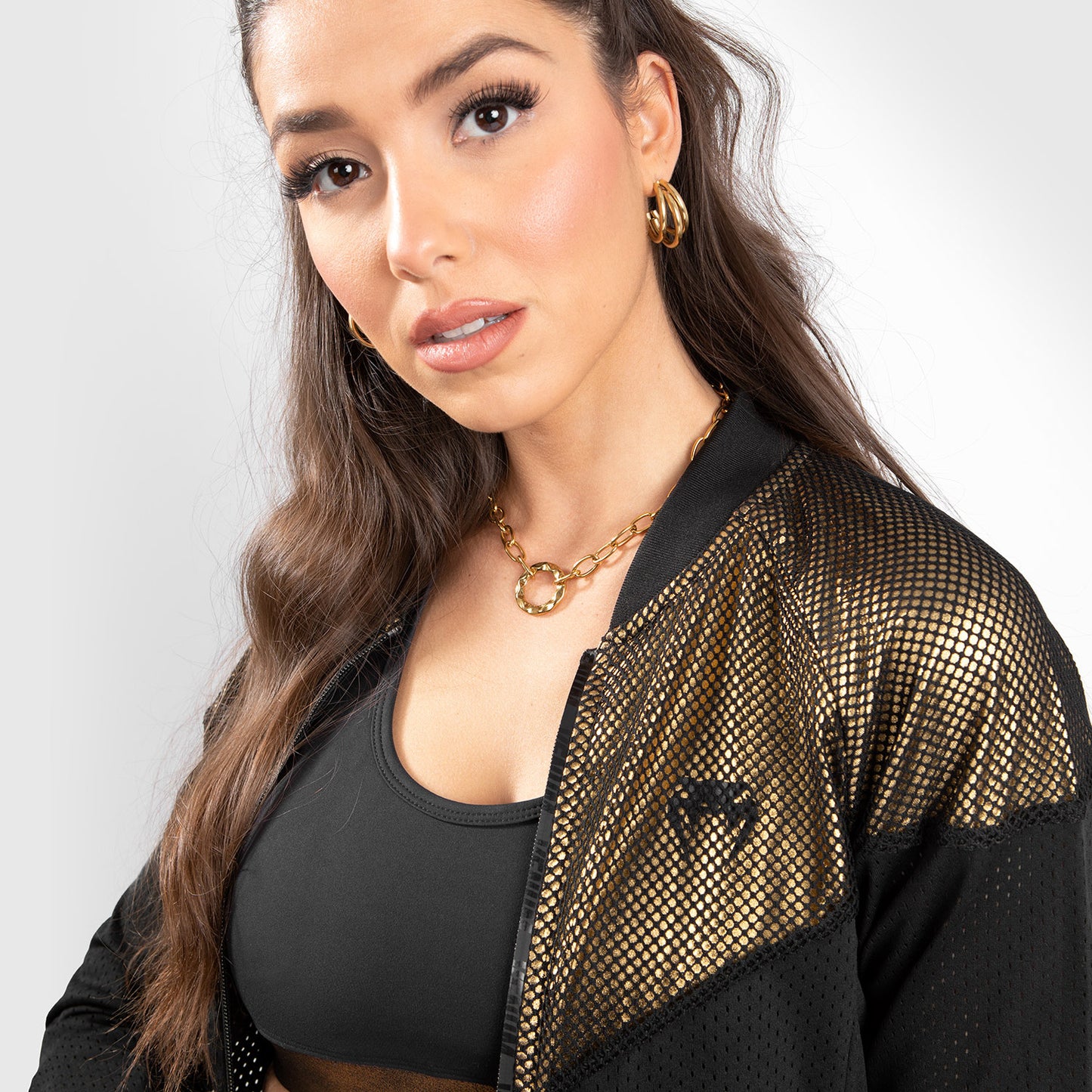 Venum Lightning Mesh Jas - Voor dames - Zwart/Goud