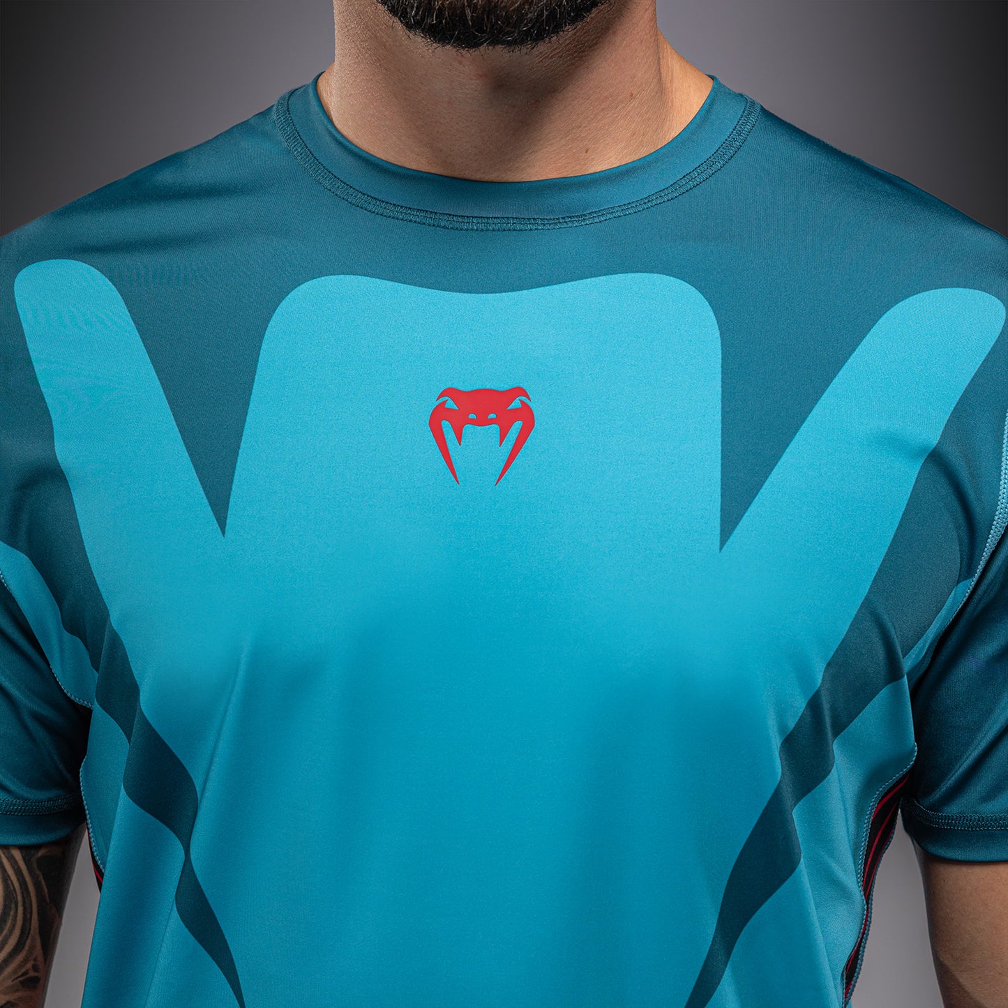 Venum Attack 90 Dry Tech T-shirt – Turkoois/Rood