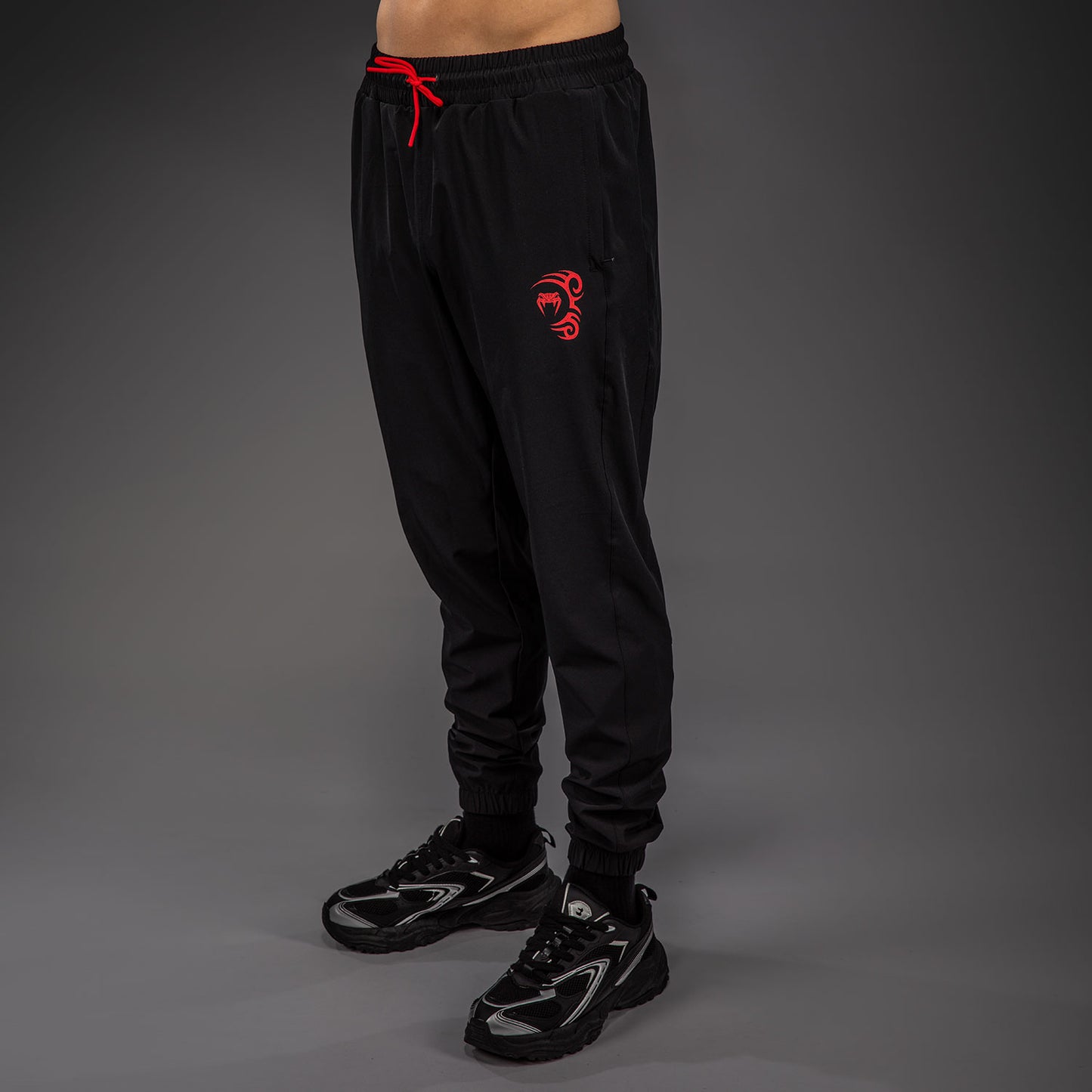 Venum x Mike Tyson Tiger Joggers - Diep Zwart/Intens Rood