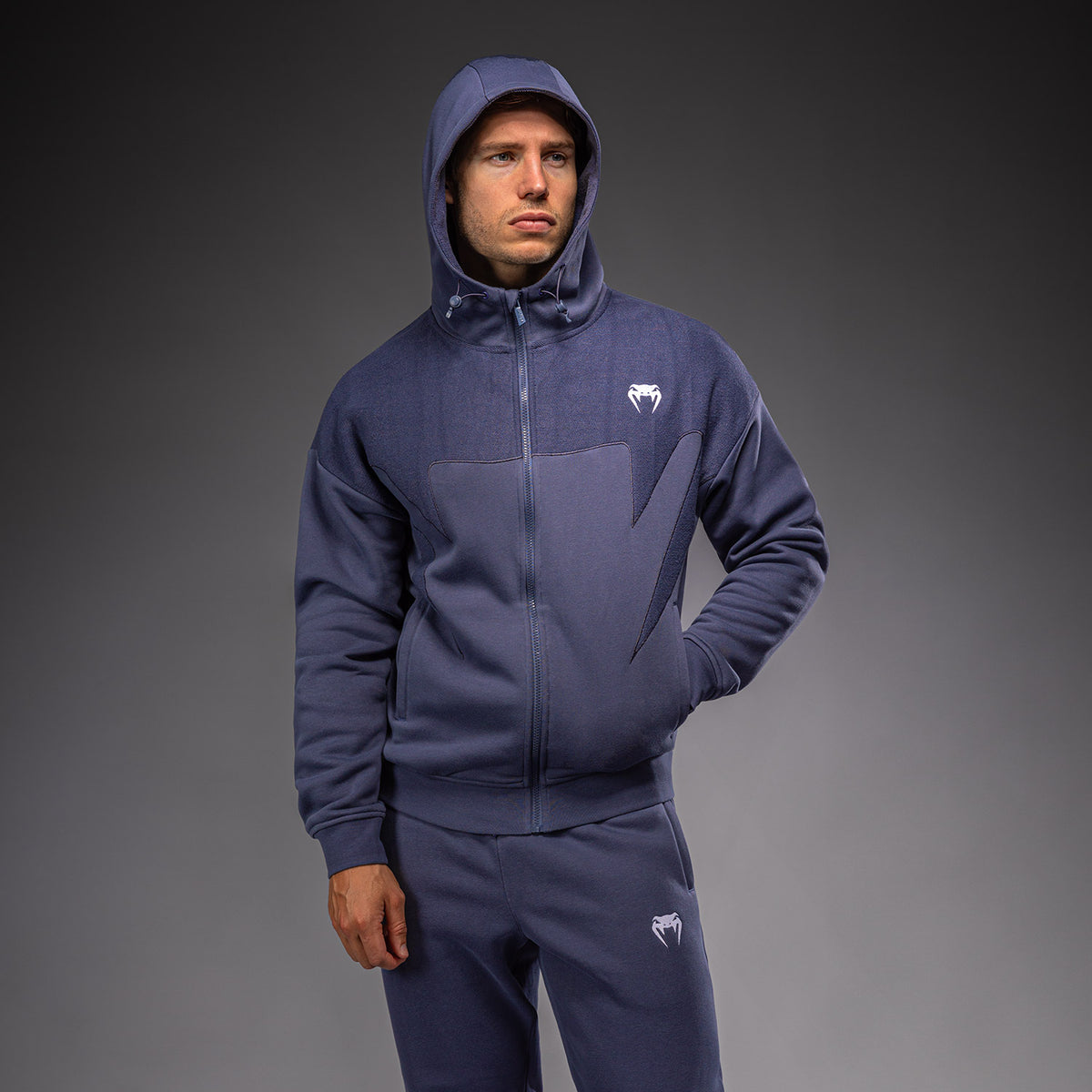 Venum Attack Fleece & Weave Trainingsjack - Blauw