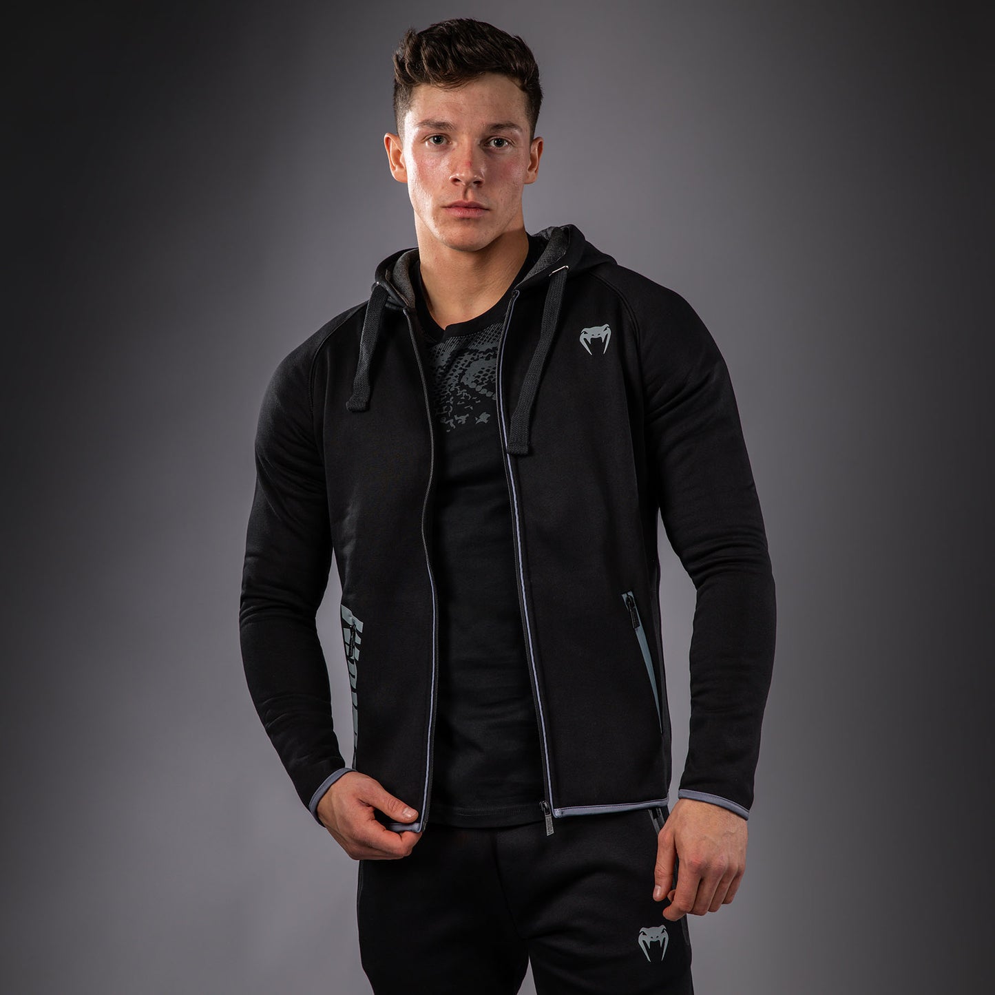 Venum Hoodie – Zwart/Grijs