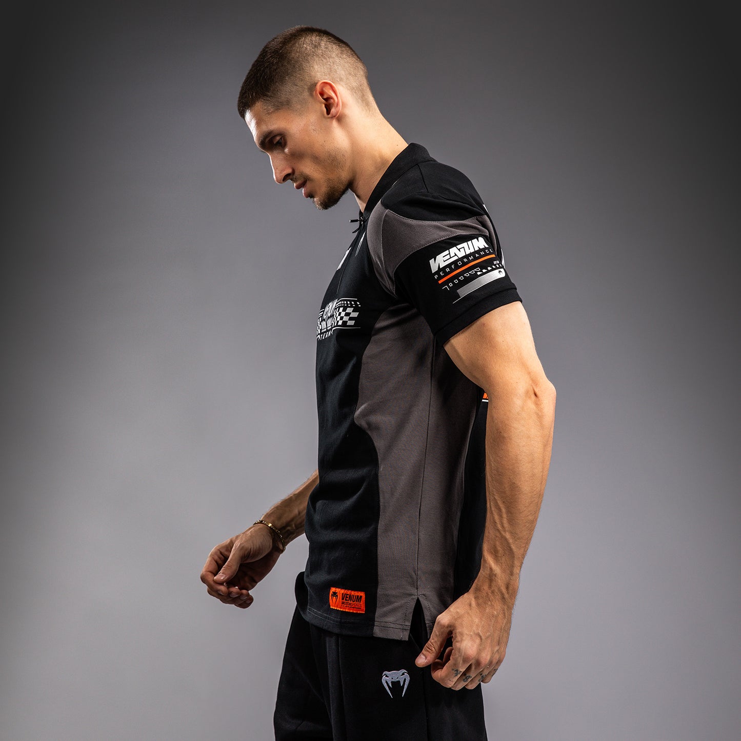 Venum Motorsport Katoenen Polo - Diep Zwart