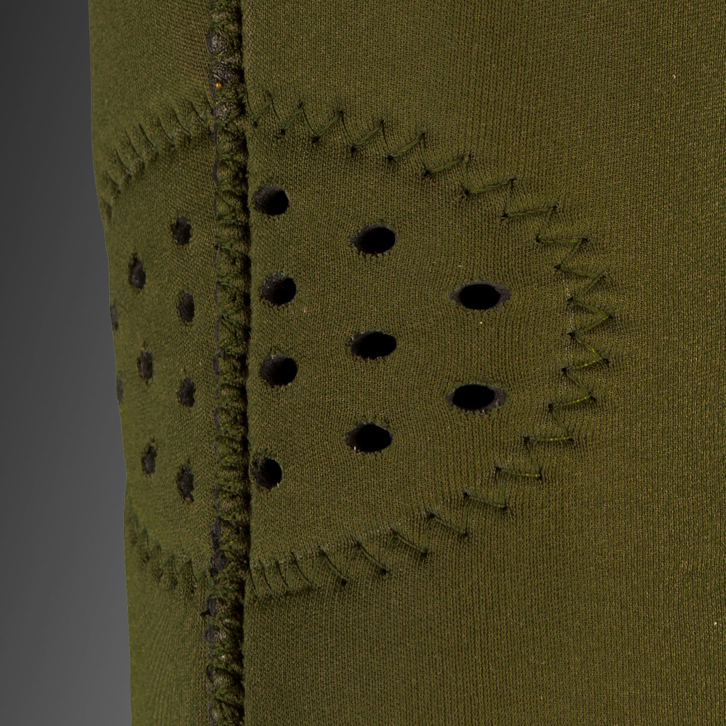 Venum Kontact Lycra/Gel Knee Pads - Kaki/Zwart