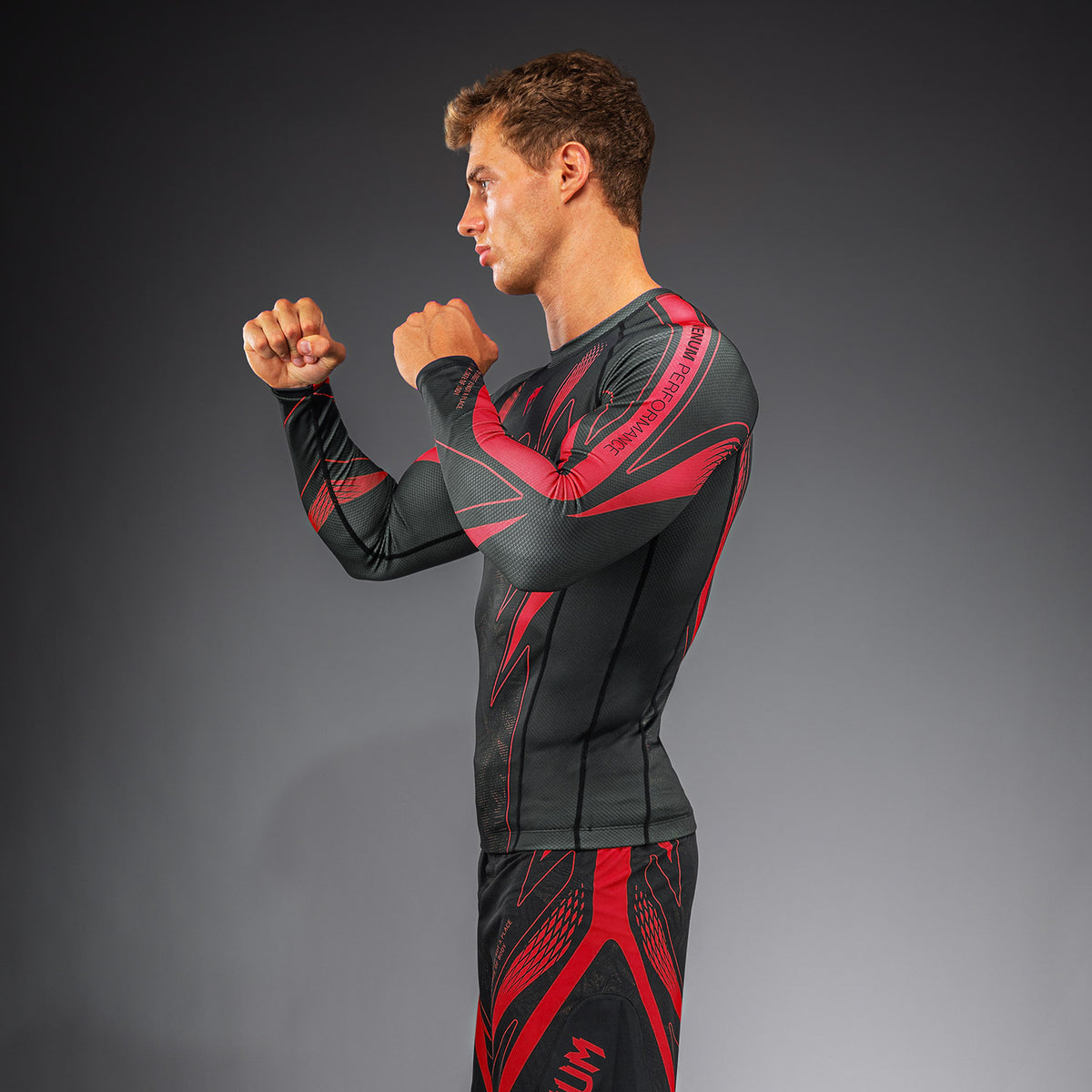 Venum Amazonia Reborn Rashguard met lange mouwen - Zwart/Rood
