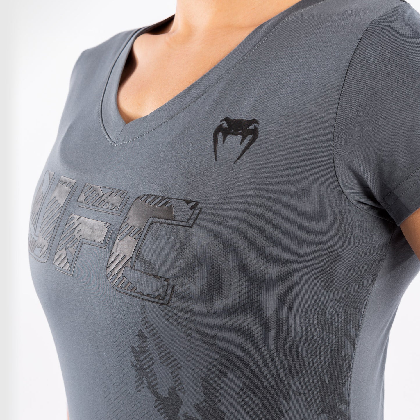 UFC Venum Authentic Fight Week T-shirt met korte mouwen voor dames - Grijs