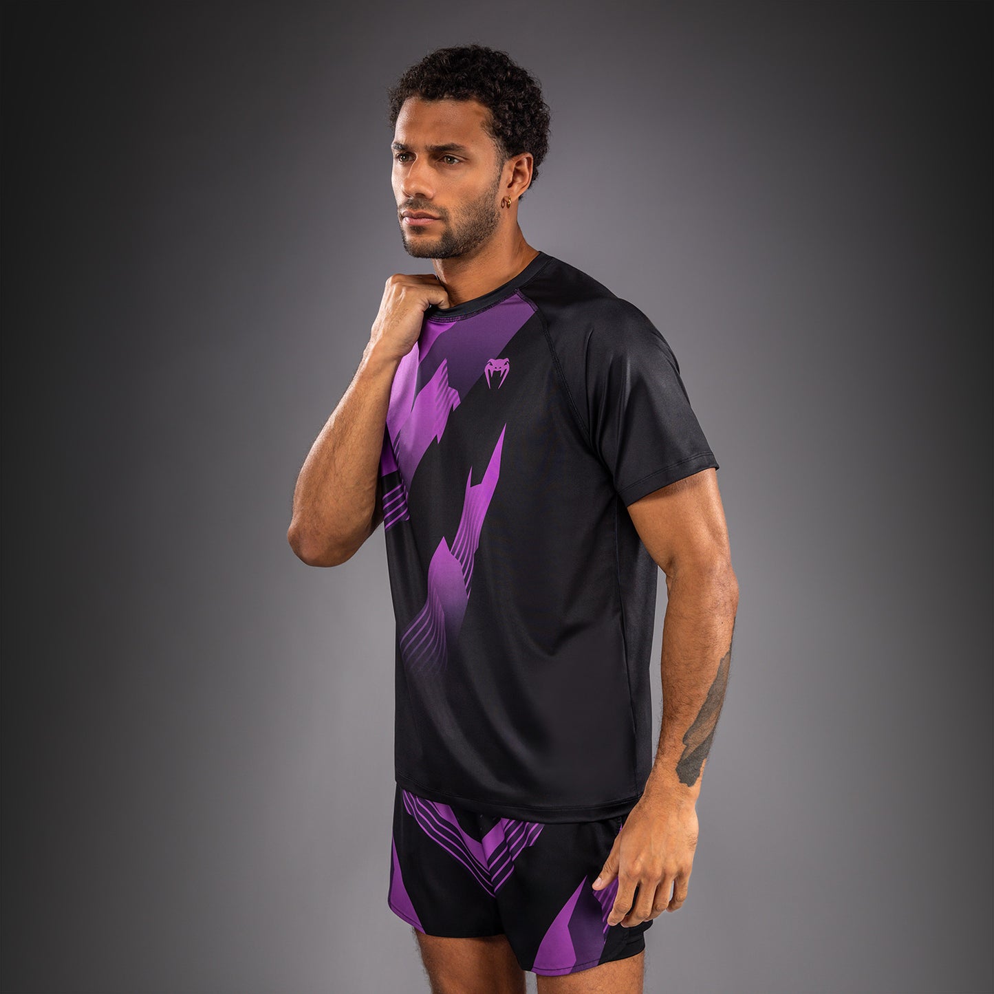 Venum No-Gi 6.0 Dry Tech T-shirt - Zwart/Paars