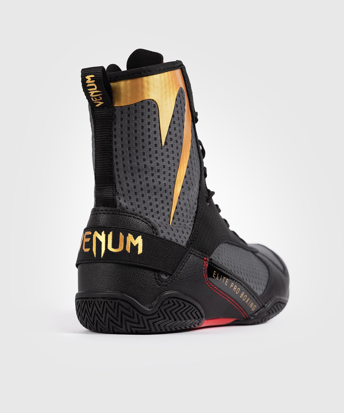 Venum Elite Boksschoenen - Stormgrijs/Goud