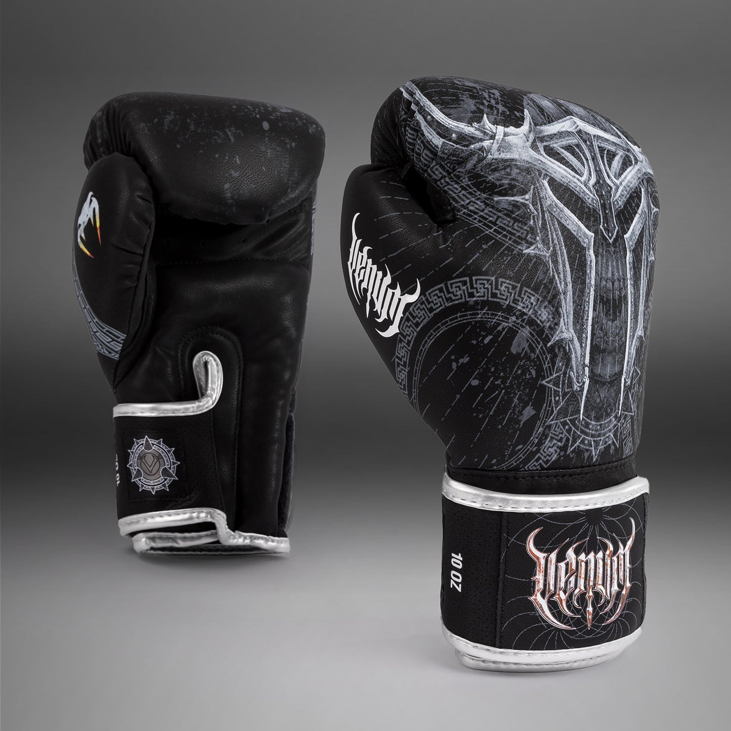 Venum Gladiator 5.0 Bokshandschoenen - Zwart/Zilver
