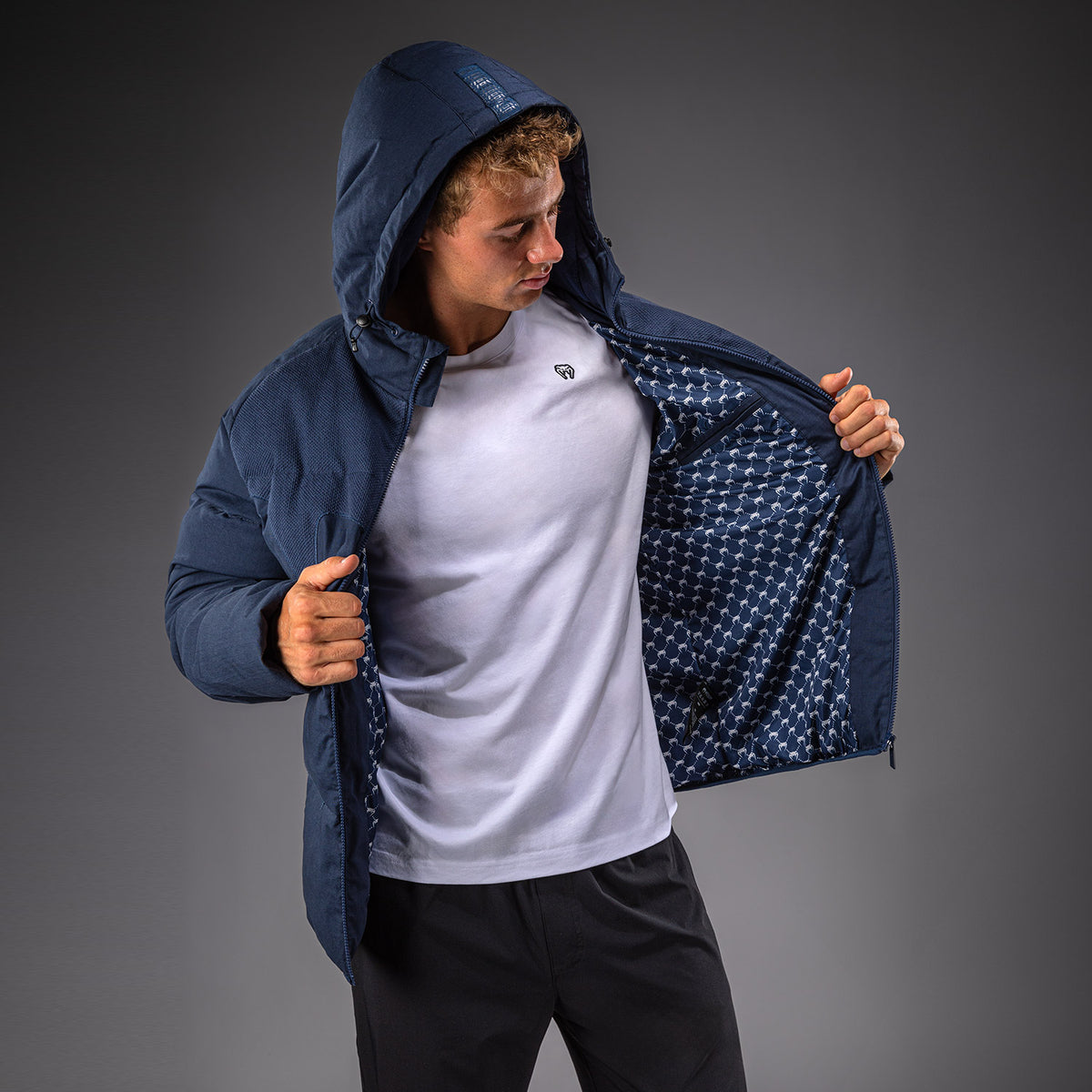Venum Attack Urban Gi Gewatteerde jas - Marineblauw