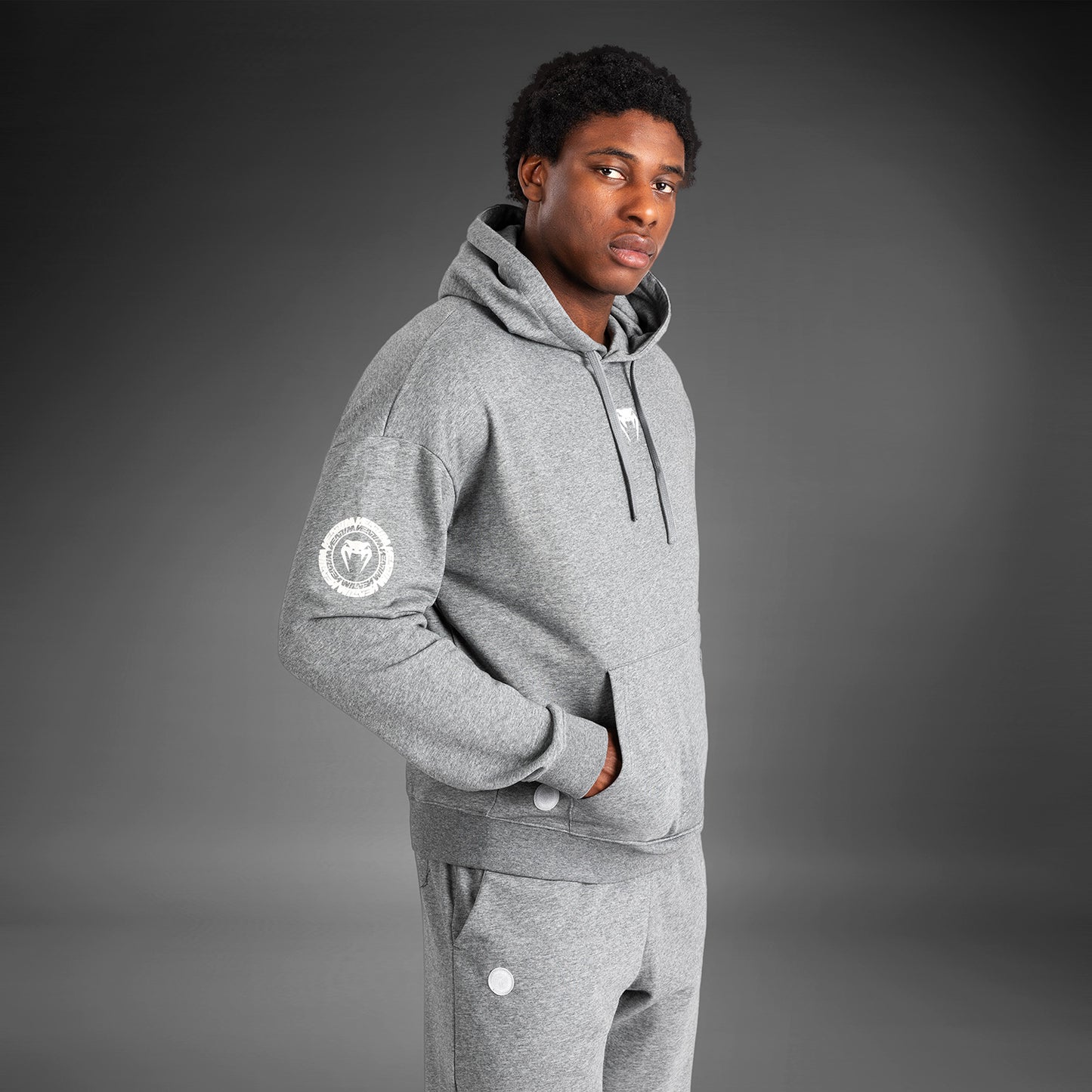 Venum Vortex XL Lite Heren Hoodie - Licht Heather Grijs