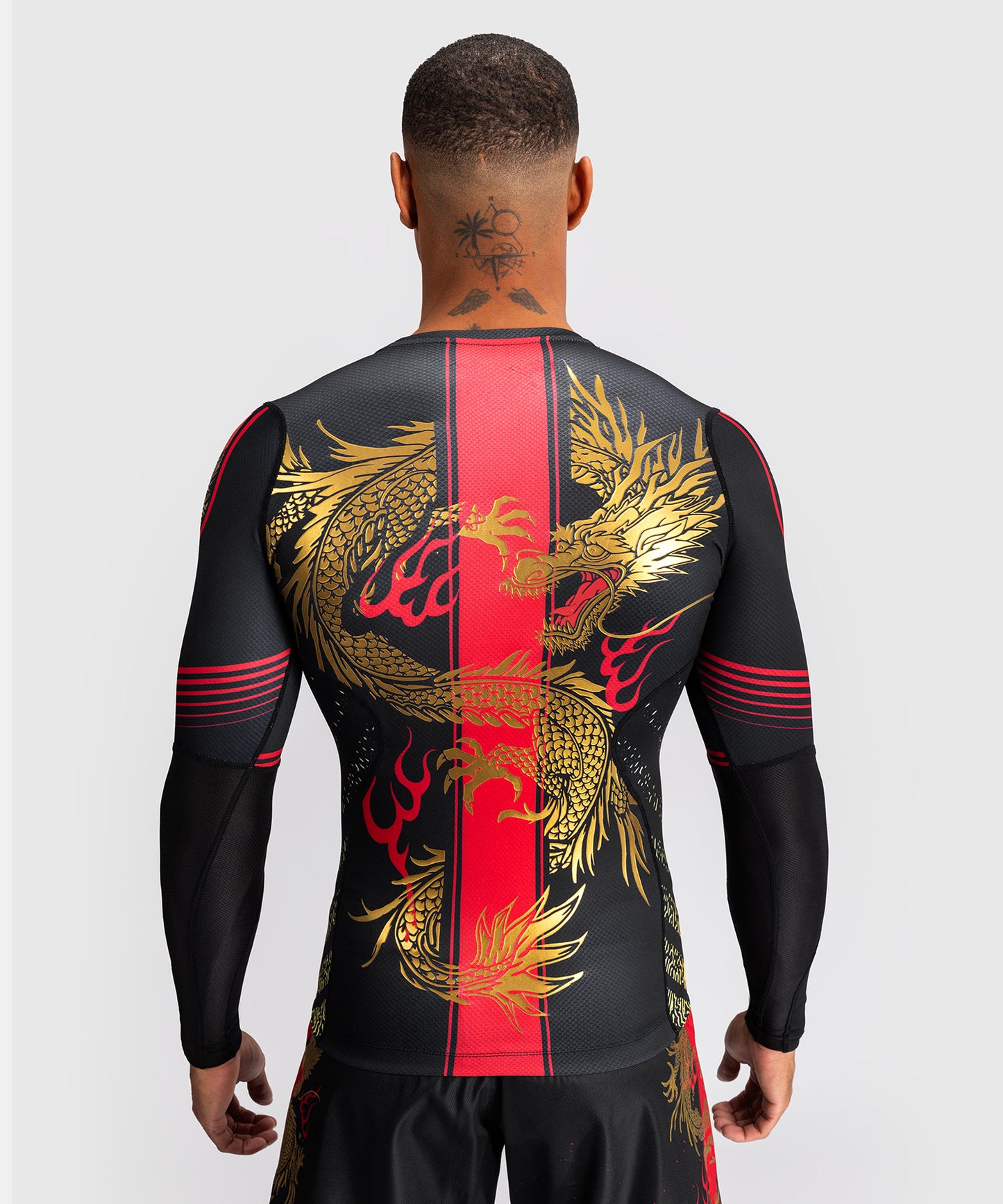 Venum x TEKKEN 8 - Marshall Law Rashguard - Zwart/Rood/Goud