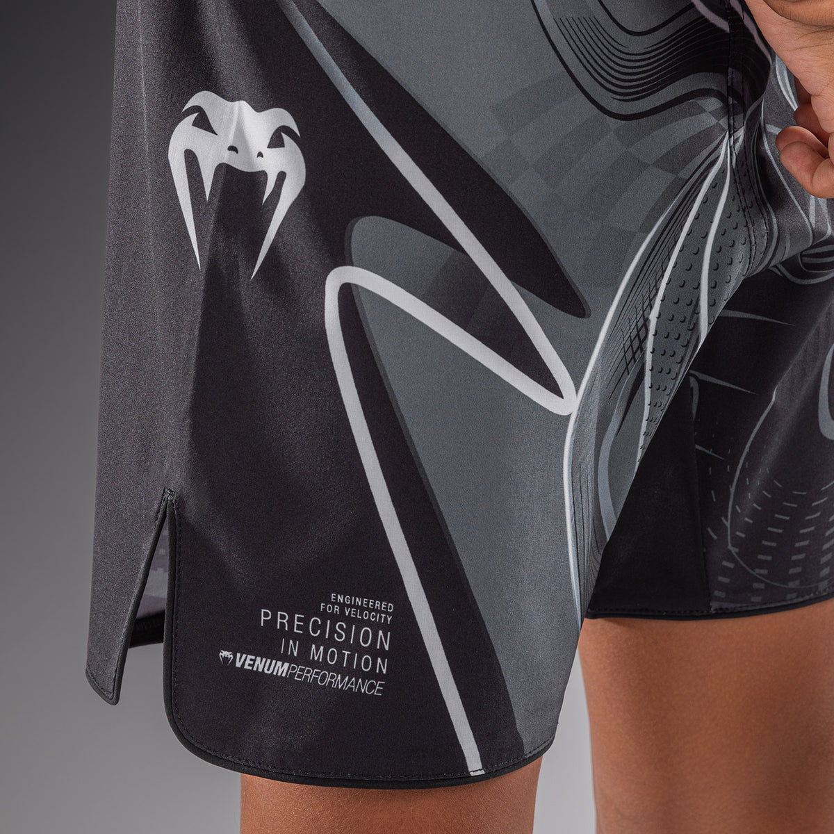 Venum Crimson Viper 2.0 Fightshort voor kinderen - Zwart/Grijs