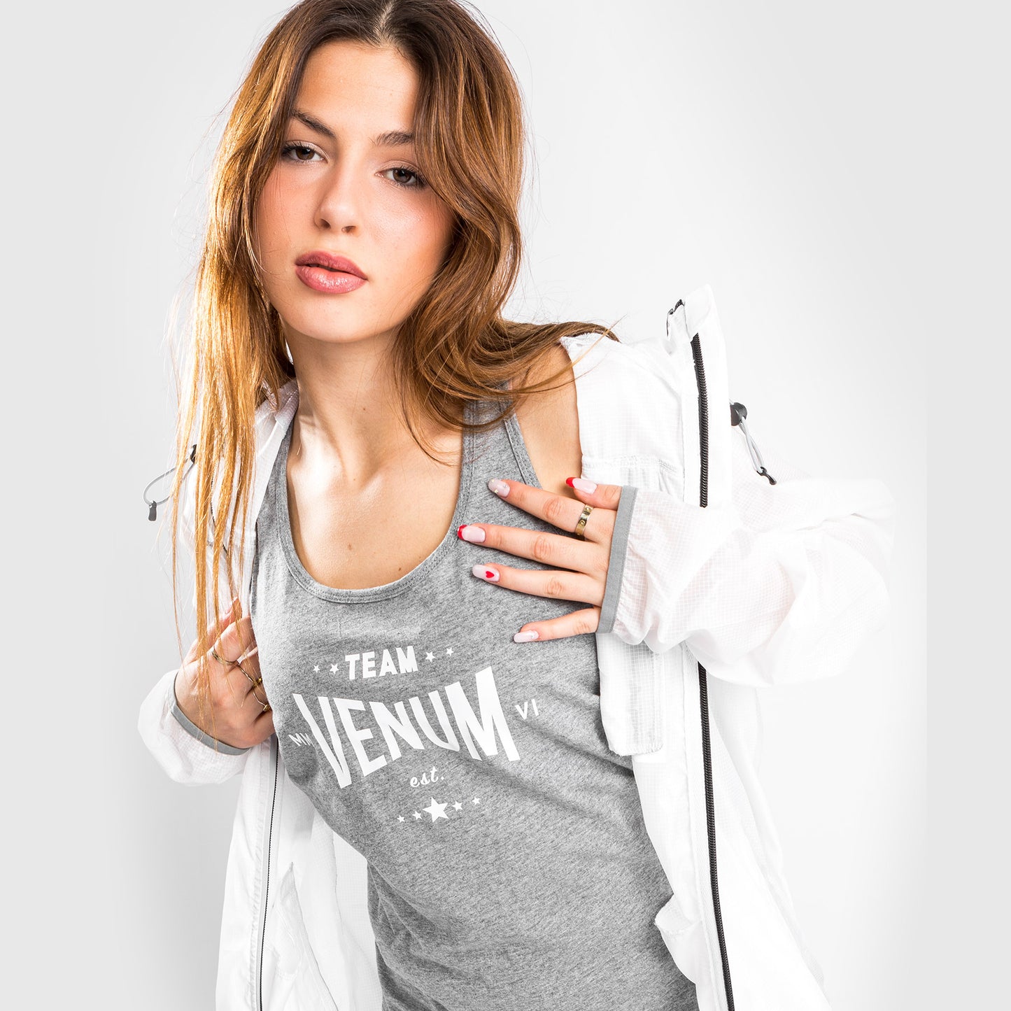 Venum Team 2.0 Tank Top - Dames - Licht Heide Grijs