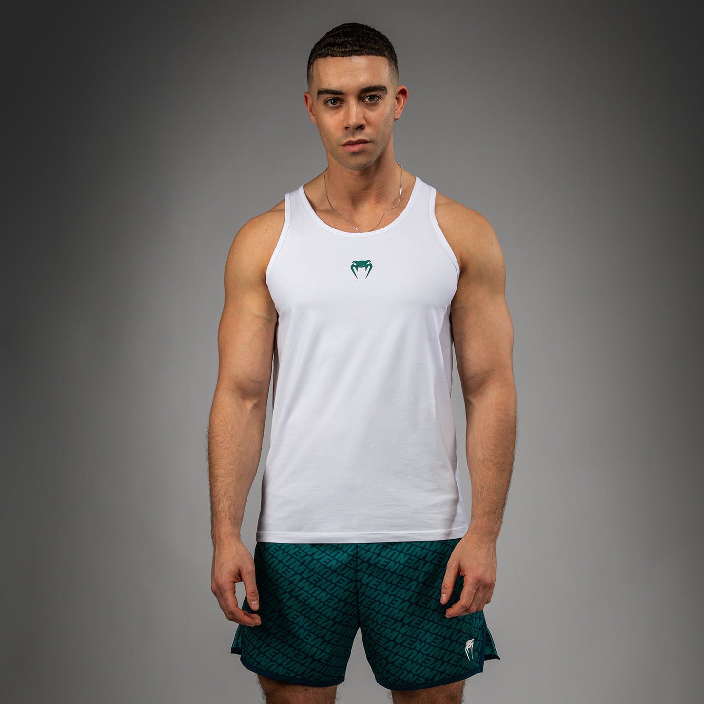 Venum Echo Tank Top - Wit/Emerald Groen