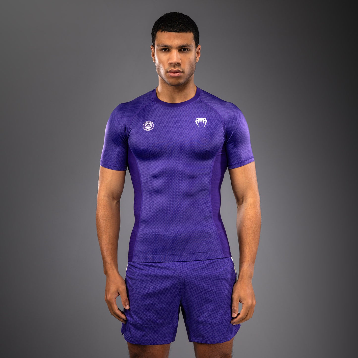 Venum x Roger Gracie Academy Rashguard met korte mouwen - Paars