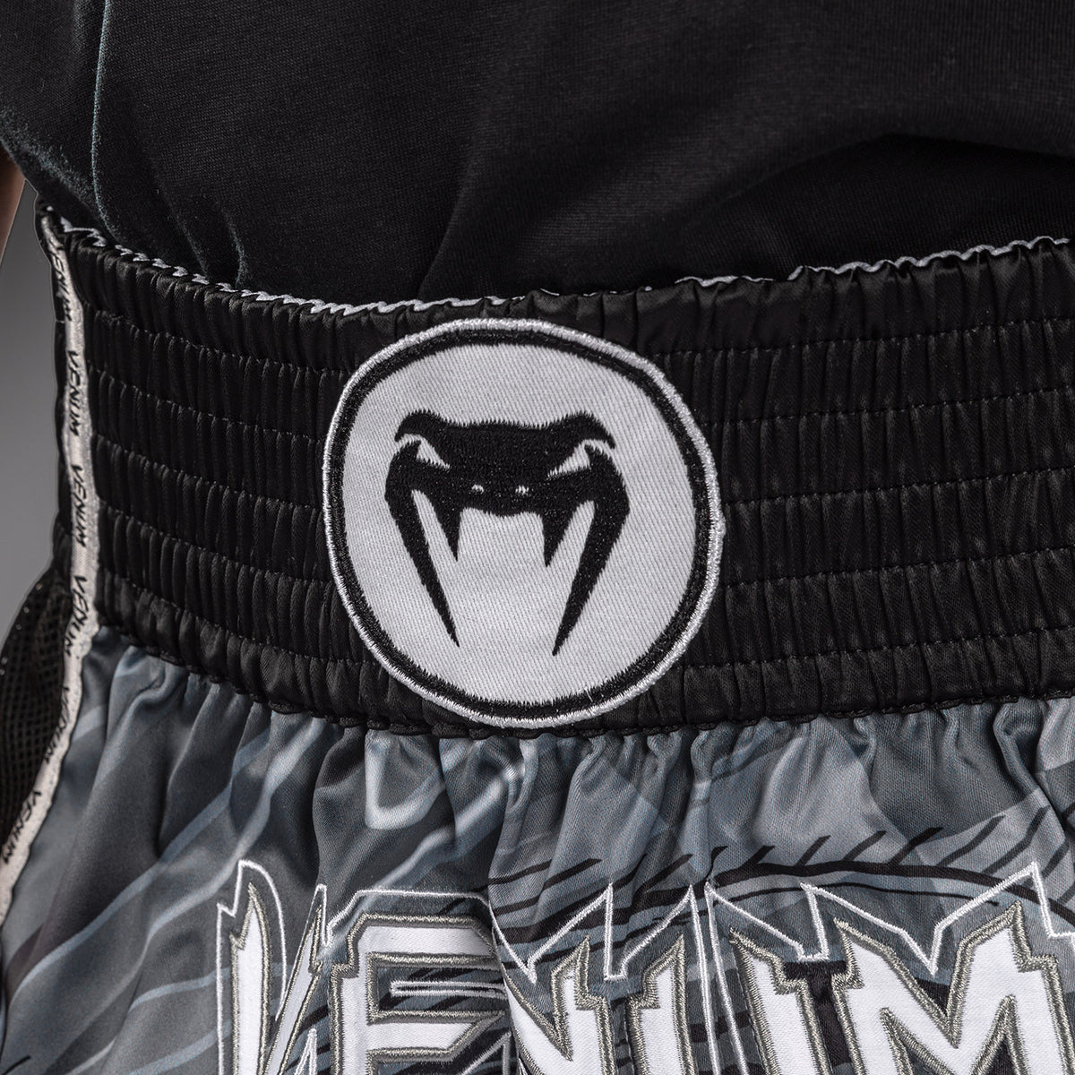 Venum Crimson Viper 2.0 Muay Thai-short voor kinderen - Zwart/Grijs