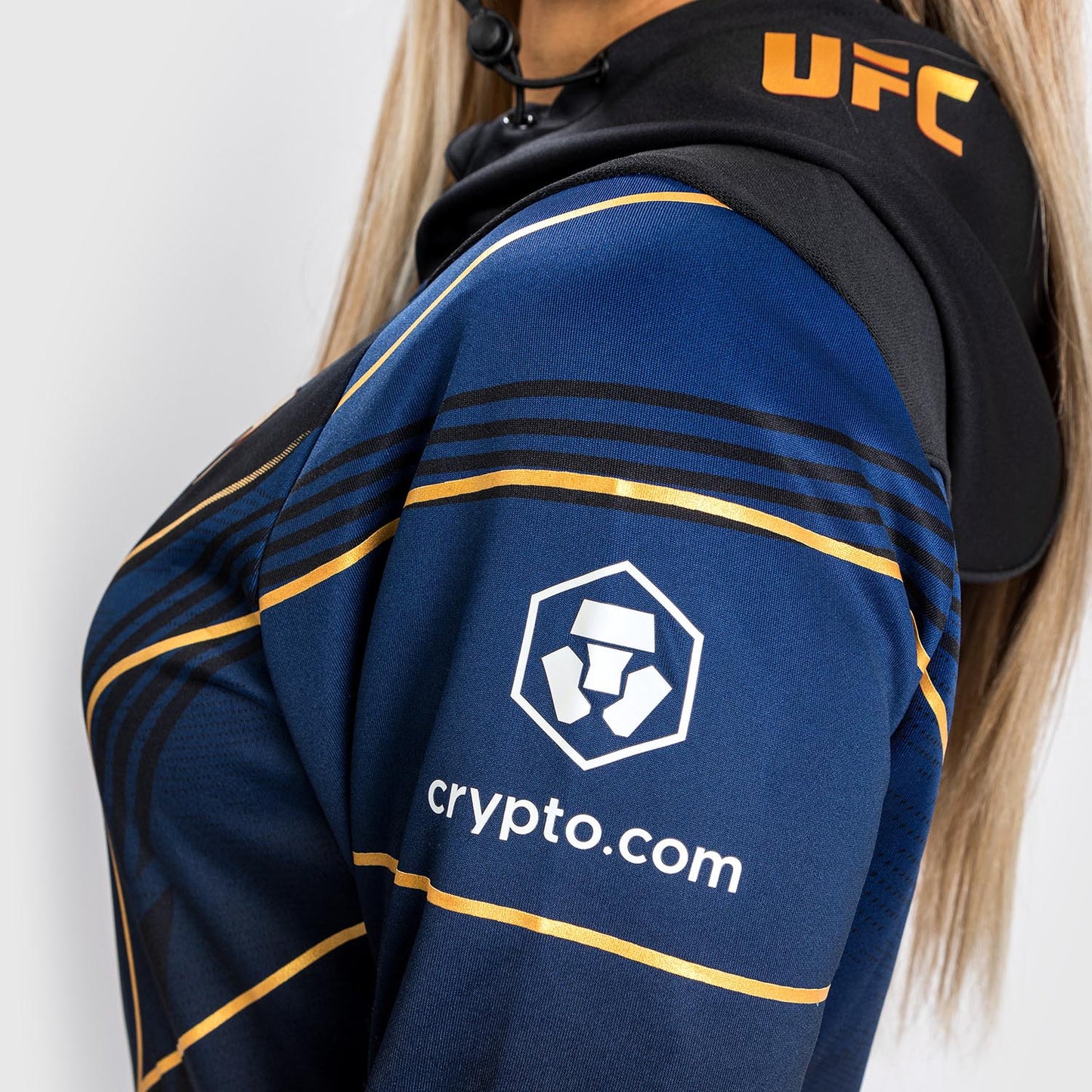 UFC Venum Authentic Fight Night 2.0 Walkout-hoodie voor dames - Midnight Edition - Champion