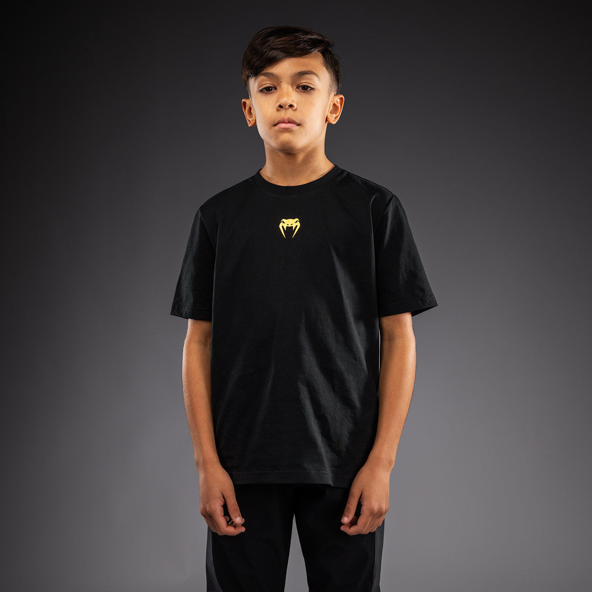 Venum Essential Katoenen T-shirt voor kinderen - Zwart/Goud