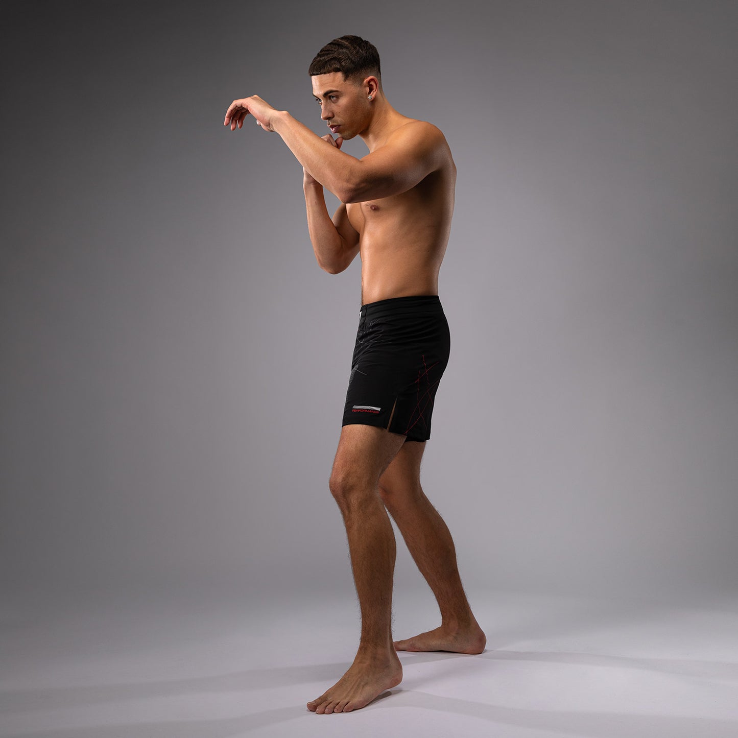 Venum Tactical XT Wedstrijdshort voor heren - Zwart/Vuurrood