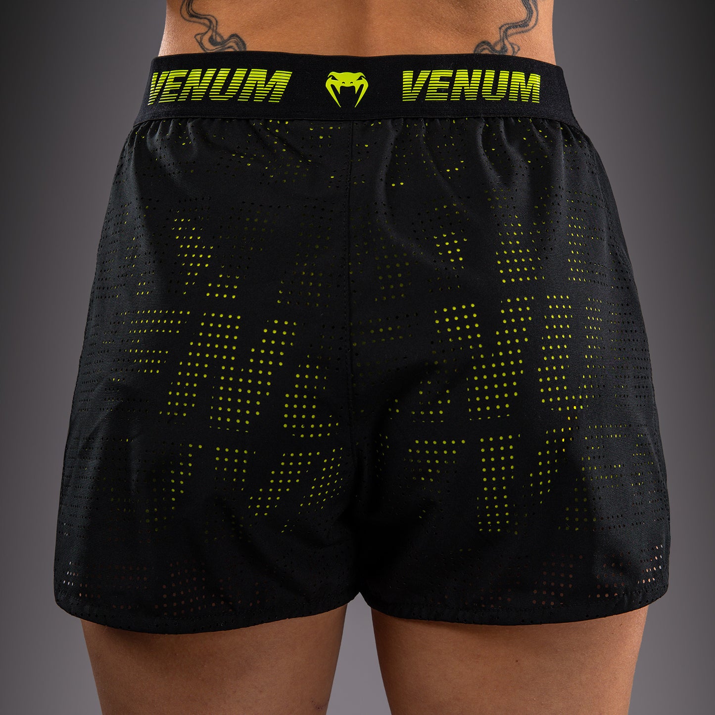 Venum Lazer Trainingsshorts voor dames - Zwart/Geel